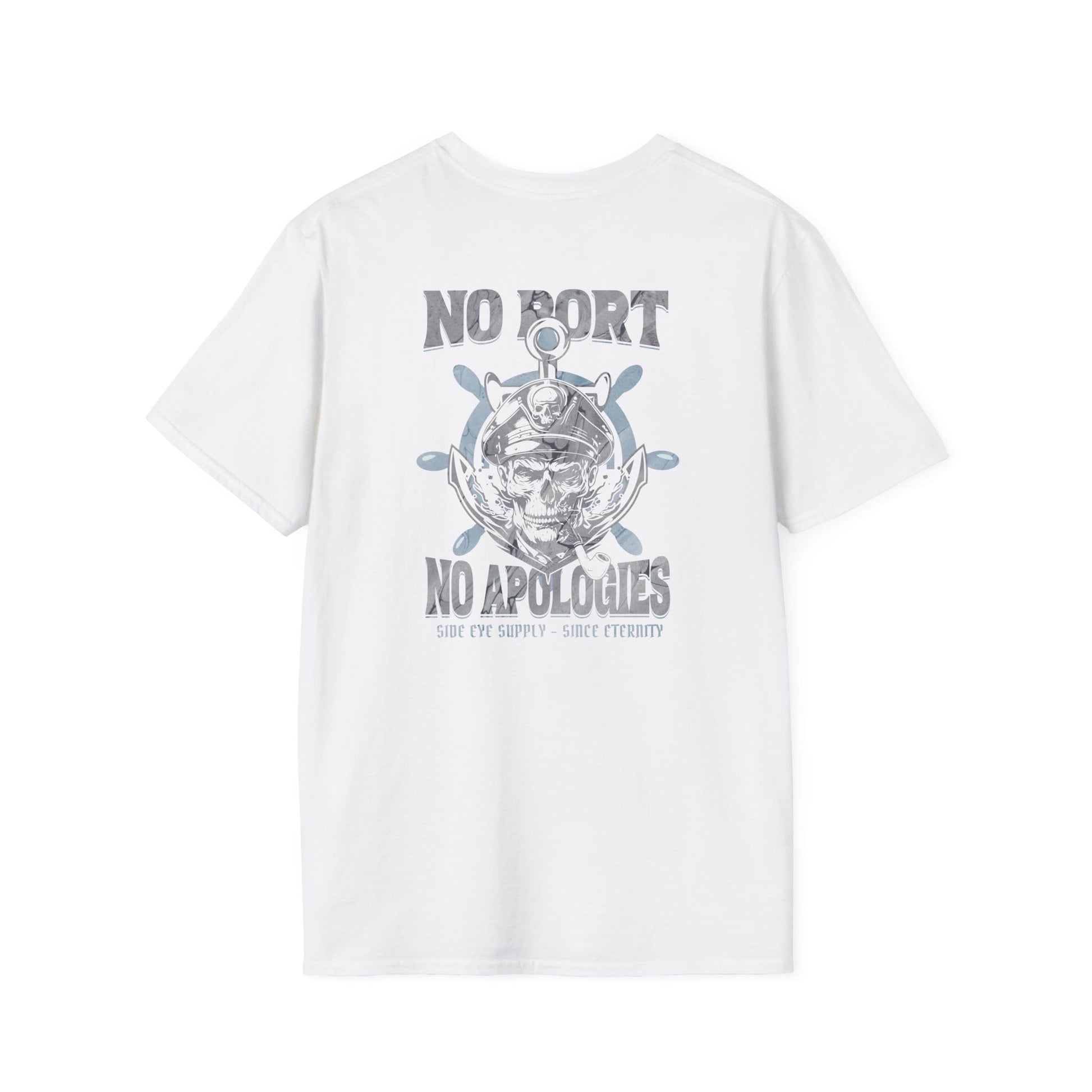 No Port Tee White / S - by Side Eye Supply - Surf Beach Life Apparel