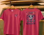 Ocean Defender Tee Heather Red / S - by Side Eye Supply - Surf Beach Life Apparel