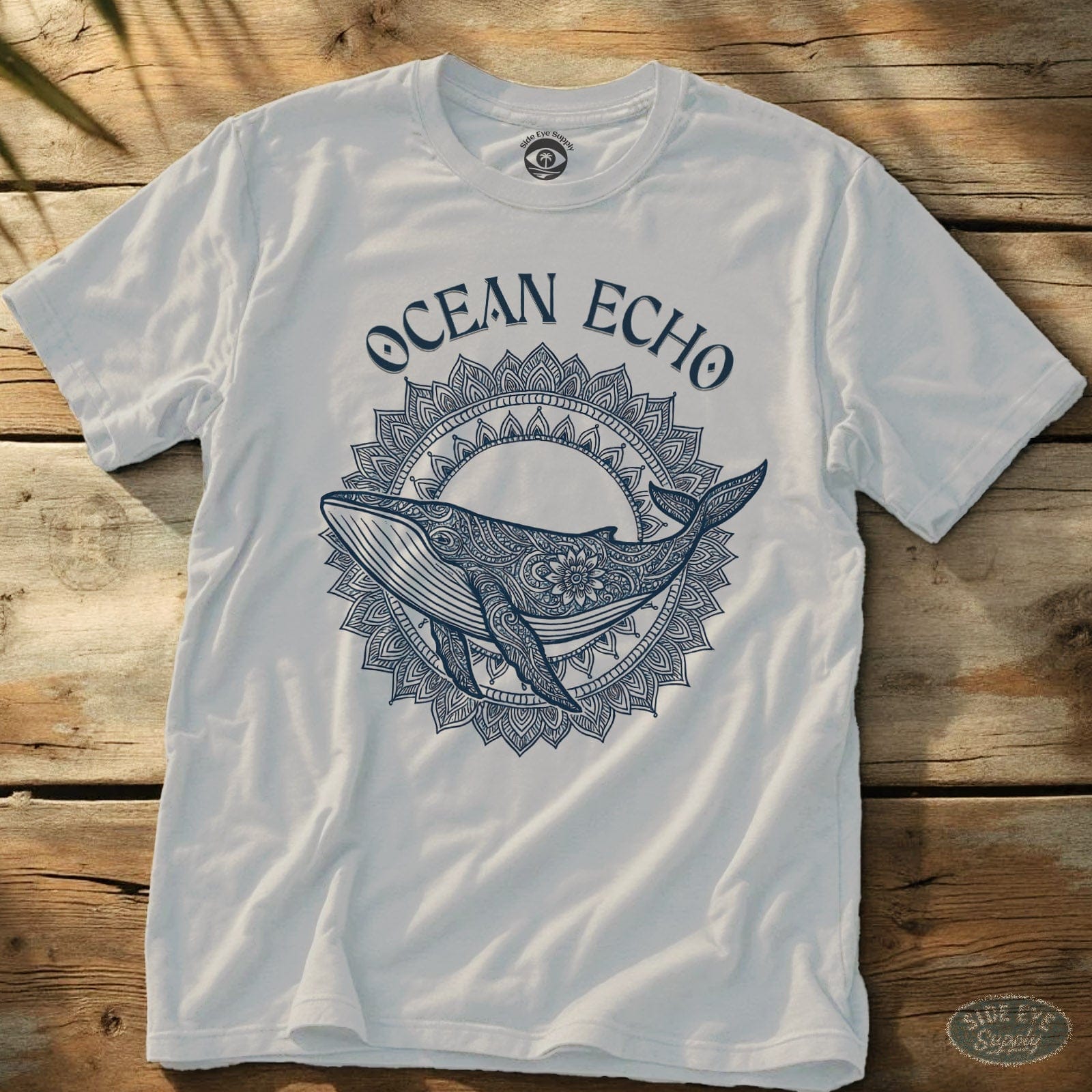 Ocean Echo Tee White / S - by Side Eye Supply - Surf Beach Life Apparel