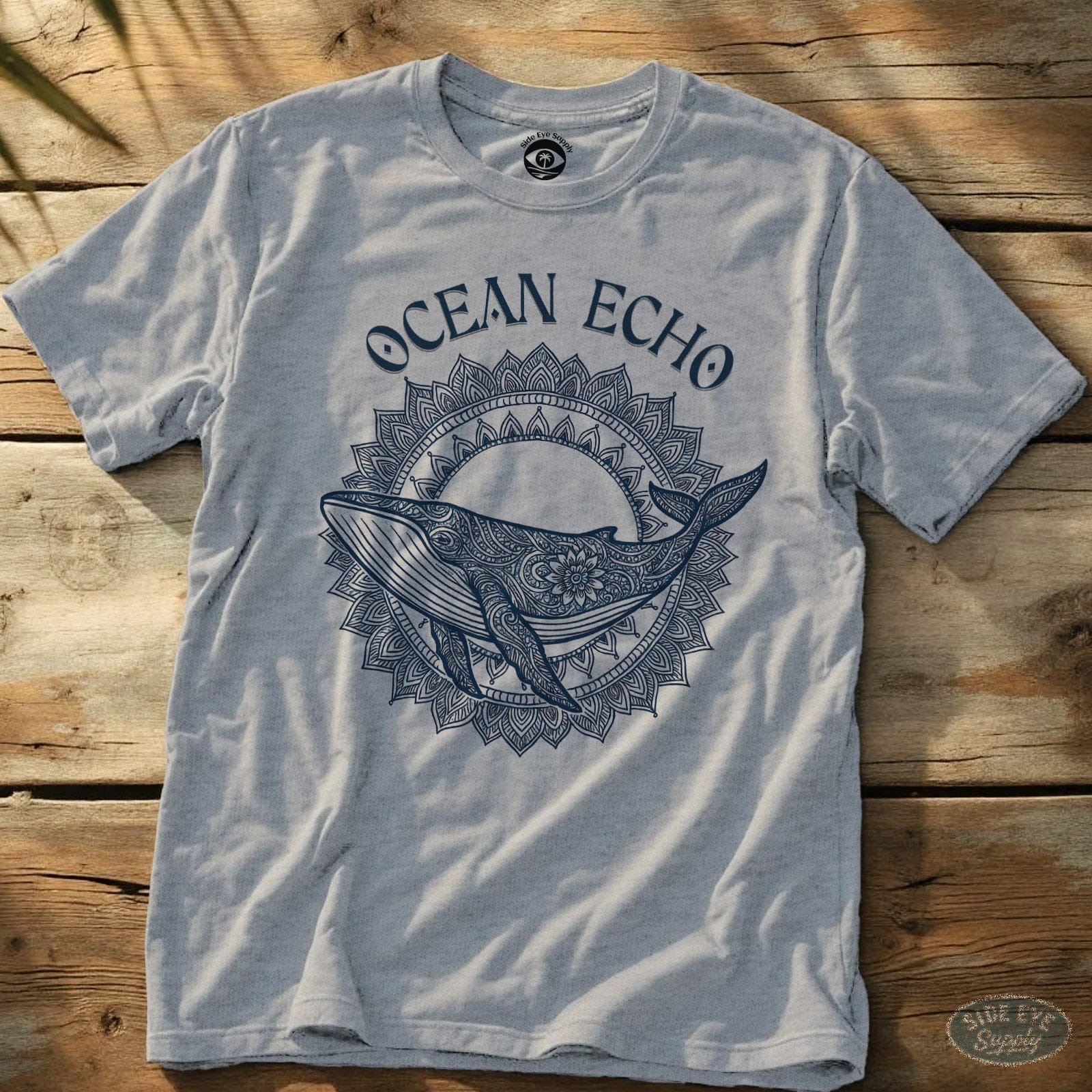 Ocean Echo Tee Sport Grey / S - by Side Eye Supply - Surf Beach Life Apparel