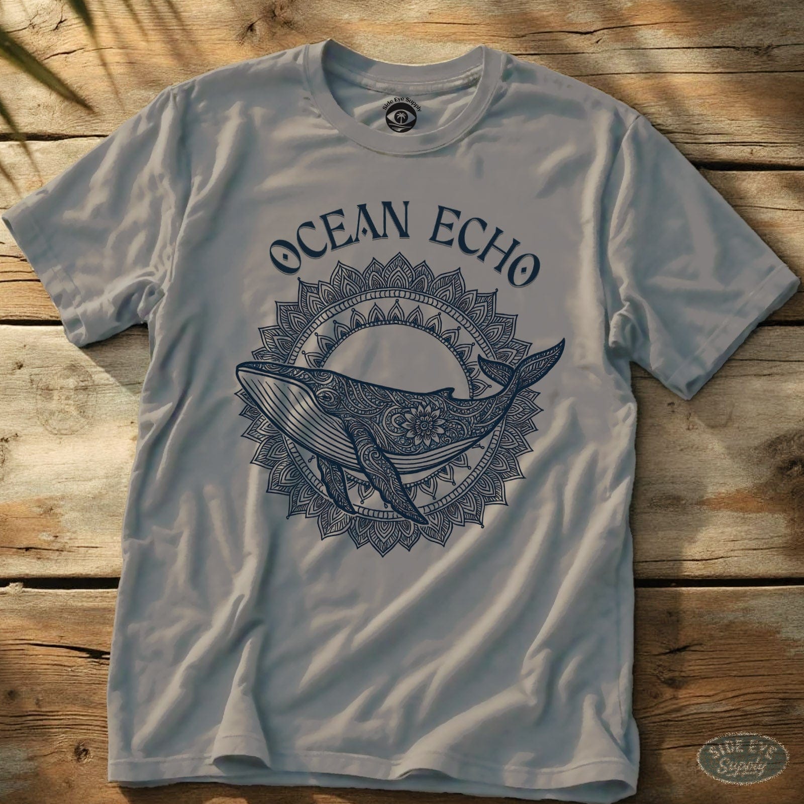 Ocean Echo Tee Ice Grey / S - by Side Eye Supply - Surf Beach Life Apparel