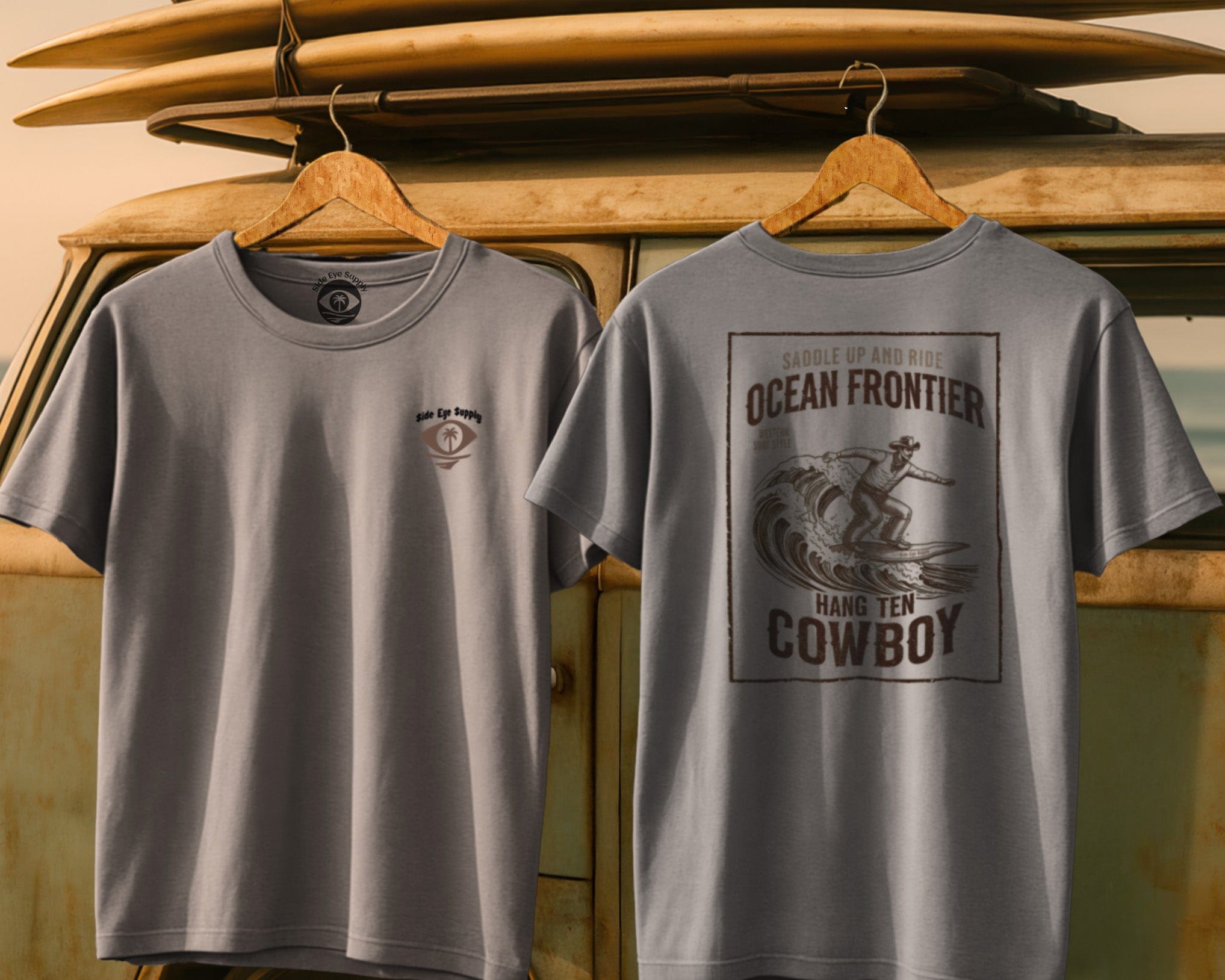Ocean Frontier Ice Grey / S - by Side Eye Supply - Surf Beach Life Apparel