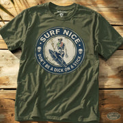 On A Stick Tee Military Green / S - by Side Eye Supply - Surf Beach Life Apparel