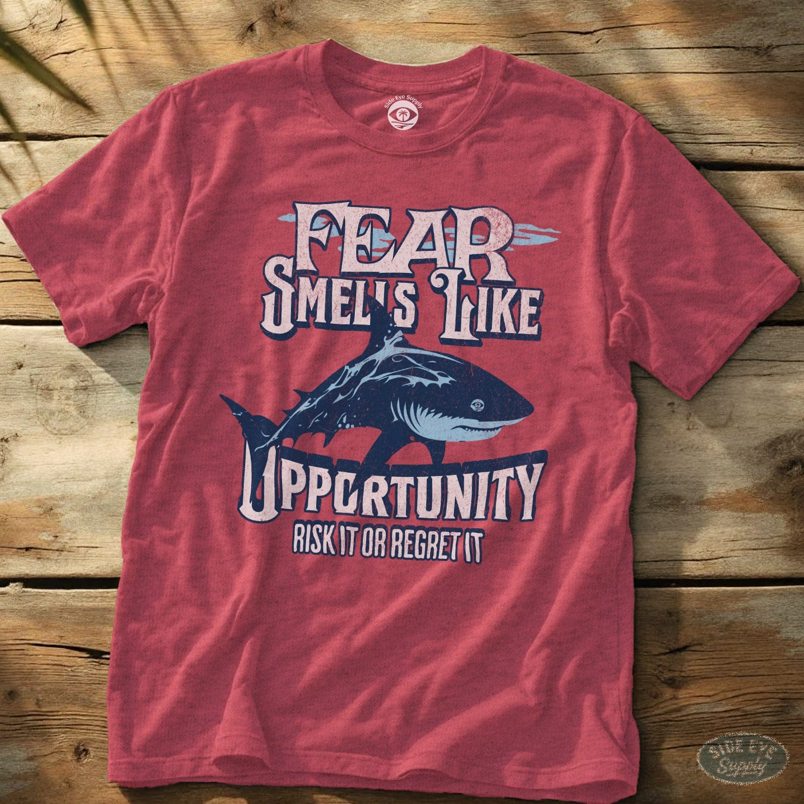 Opportunity Tee Heather Red / S - by Side Eye Supply - Surf Beach Life Apparel