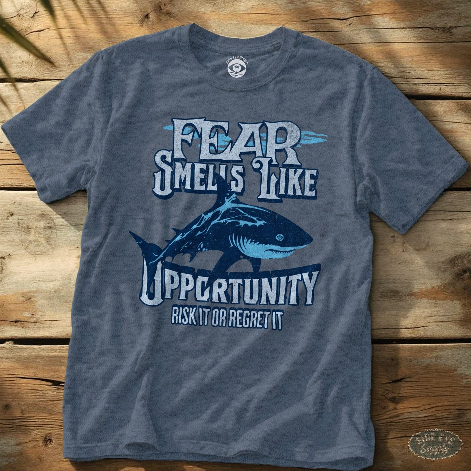 Opportunity Tee Heather Indigo / S - by Side Eye Supply - Surf Beach Life Apparel