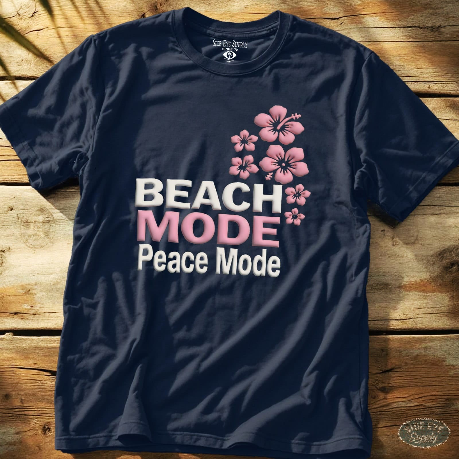 Peace Mode Tee Navy / S - by Side Eye Supply - Surf Beach Life Apparel