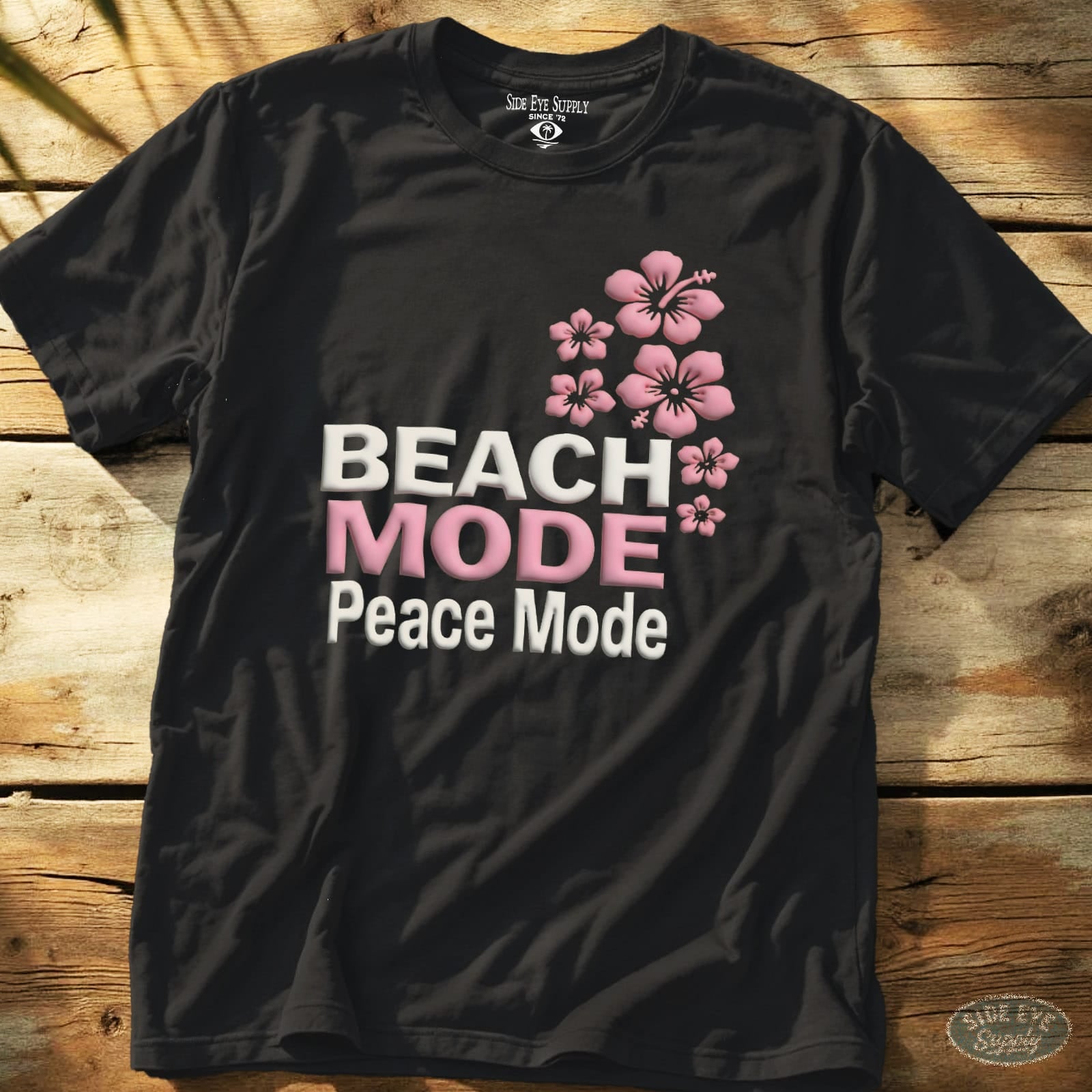 Peace Mode Tee Black / S - by Side Eye Supply - Surf Beach Life Apparel