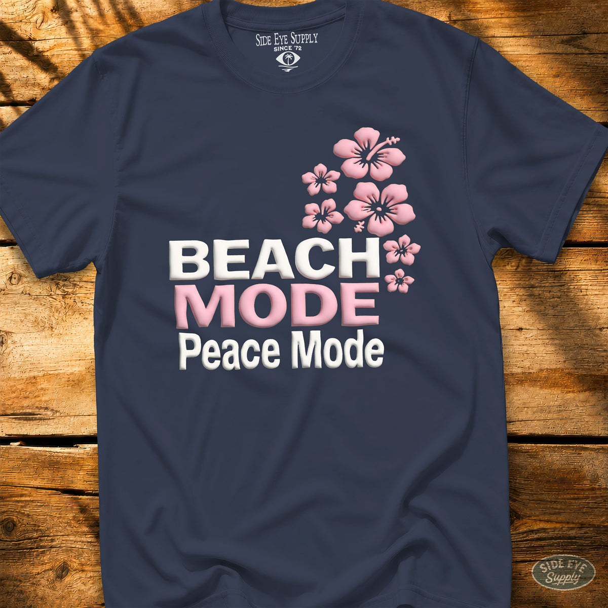 Peace Mode Tee Navy / S - by Side Eye Supply - Surf Beach Life Apparel