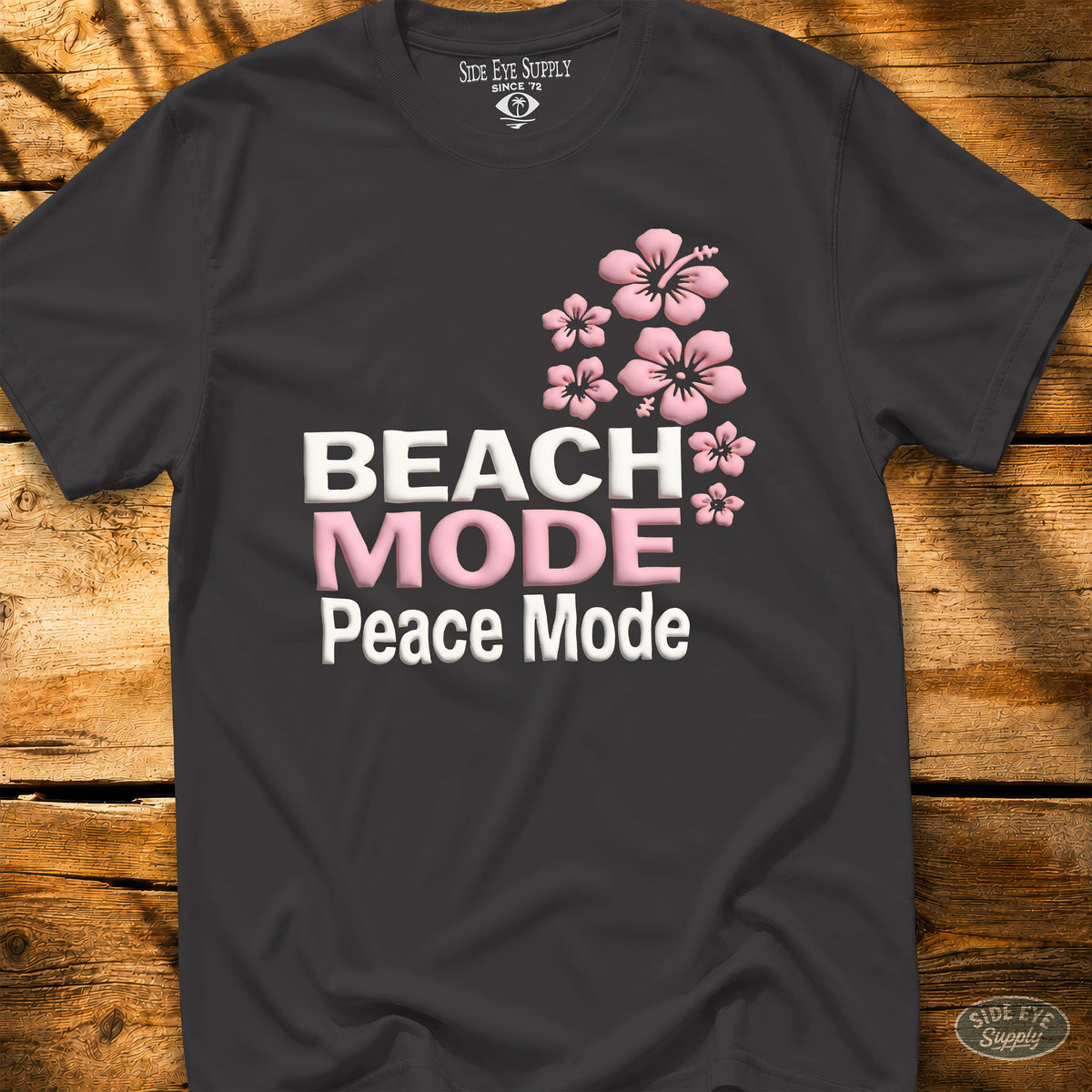 Peace Mode Tee Black / S - by Side Eye Supply - Surf Beach Life Apparel