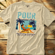 Pour Decisions Club Tee Natural / S - by Side Eye Supply - Surf Beach Life Apparel