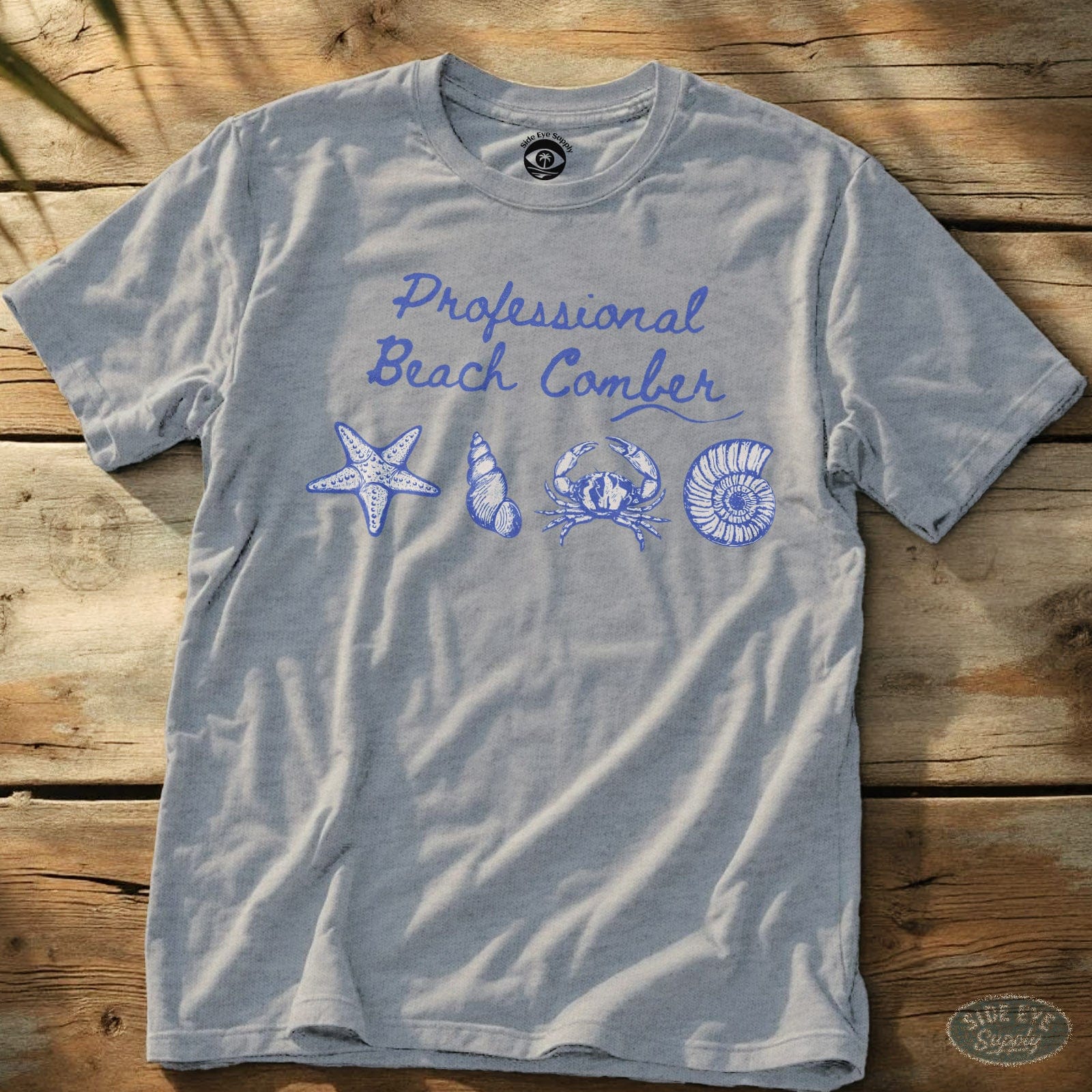 Professional Beach Comber Tee Sport Grey / S - by Side Eye Supply - Surf Beach Life Apparel