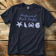 Professional Beach Comber Tee Navy / S - by Side Eye Supply - Surf Beach Life Apparel