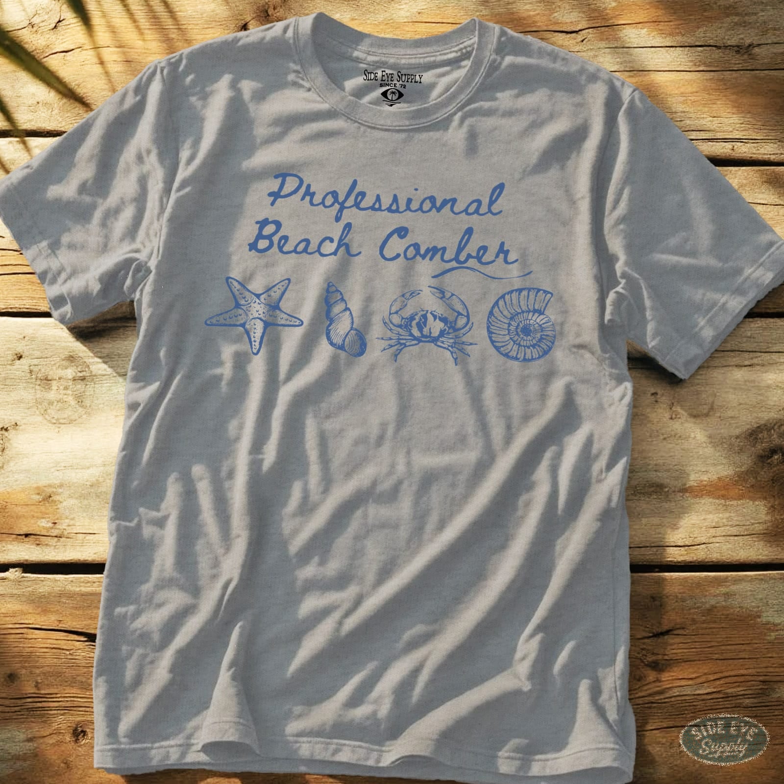 Professional Beach Comber Tee Sport Grey / S - by Side Eye Supply - Surf Beach Life Apparel