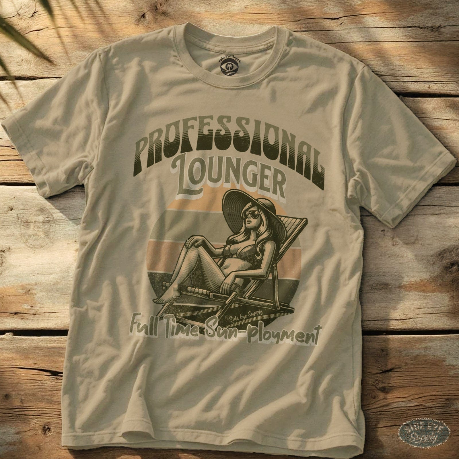 Professional Lounger Tee Sand / S - by Side Eye Supply - Surf Beach Life Apparel