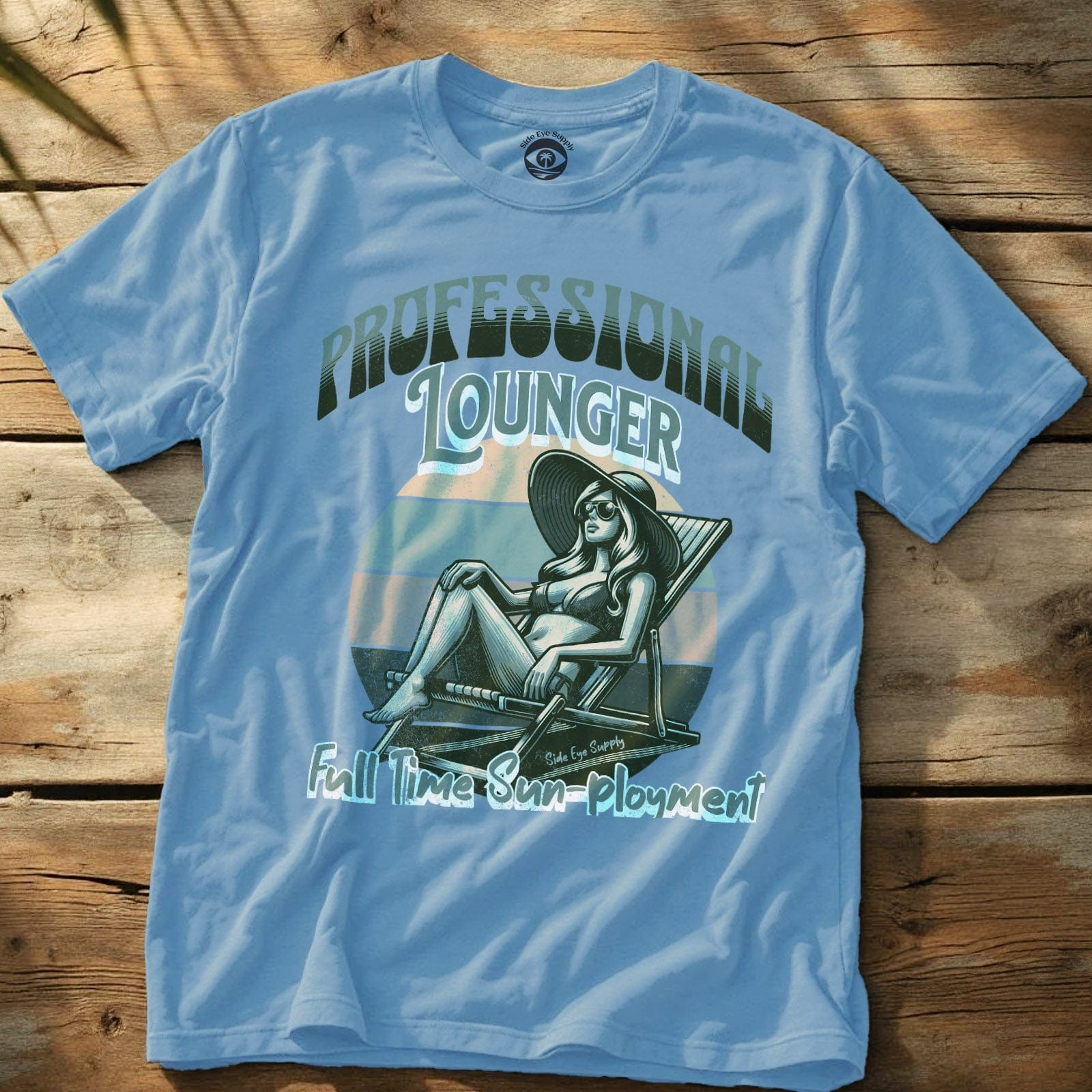 Professional Lounger Tee Light Blue / S - by Side Eye Supply - Surf Beach Life Apparel