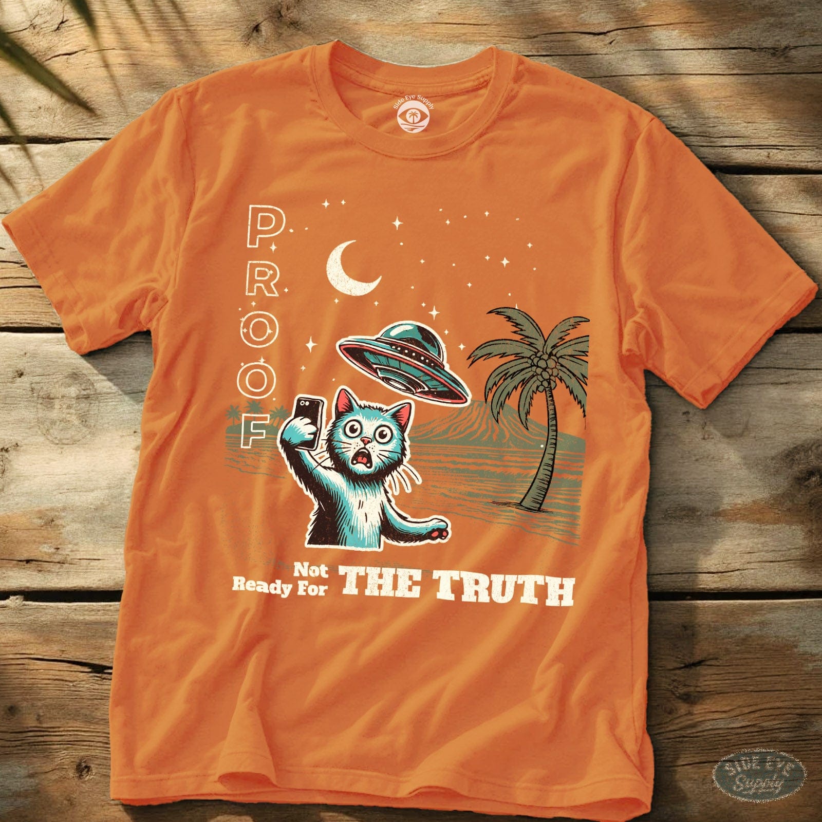 Proof Tee Orange / S - by Side Eye Supply - Surf Beach Life Apparel