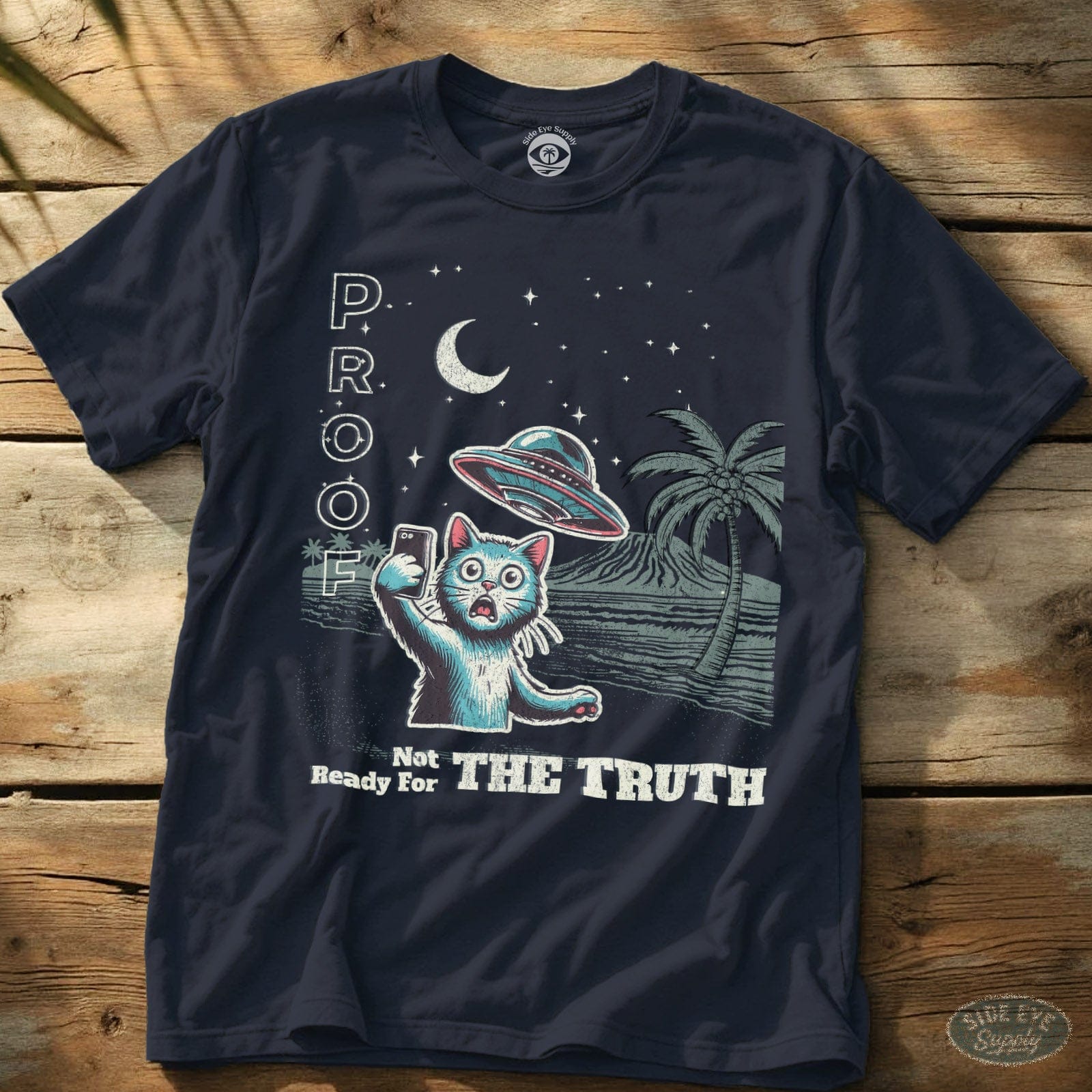 Proof Tee Navy / S - by Side Eye Supply - Surf Beach Life Apparel