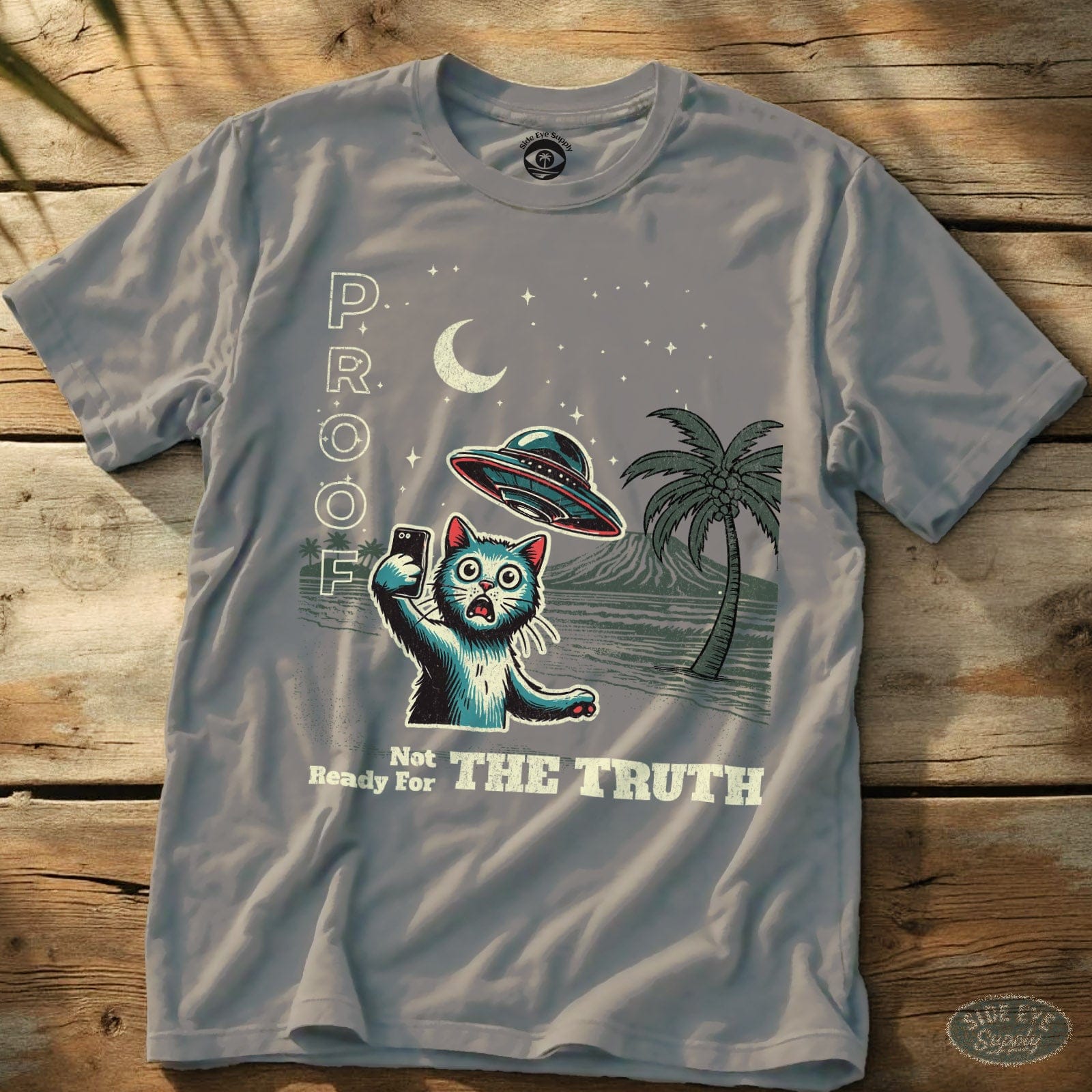 Proof Tee Ice Grey / S - by Side Eye Supply - Surf Beach Life Apparel