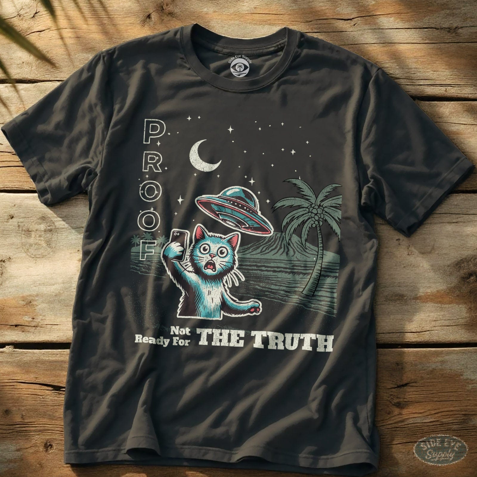 Proof Tee Charcoal / S - by Side Eye Supply - Surf Beach Life Apparel