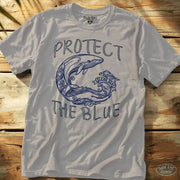Protect The Blue Tee Ice Grey / S - by Side Eye Supply - Surf Beach Life Apparel
