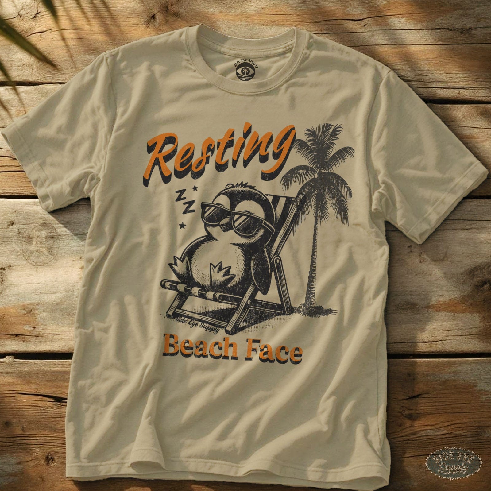Resting Tee Sand / S - by Side Eye Supply - Surf Beach Life Apparel