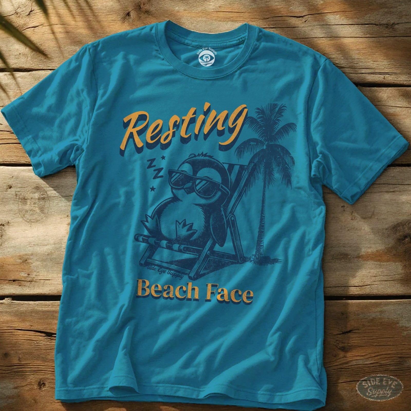 Resting Tee Sapphire / S - by Side Eye Supply - Surf Beach Life Apparel