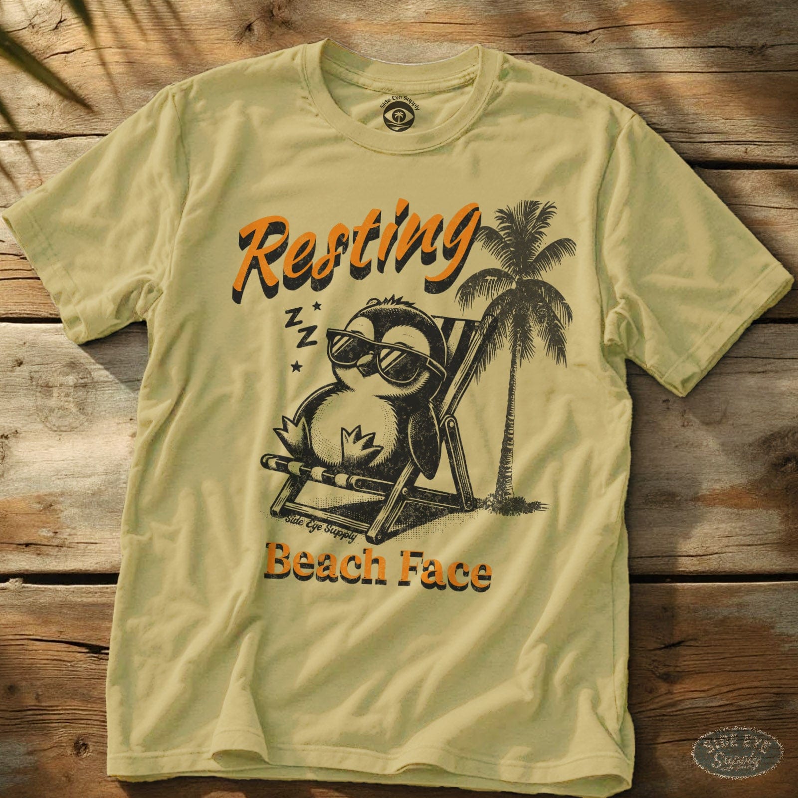 Resting Tee Cornsilk / S - by Side Eye Supply - Surf Beach Life Apparel