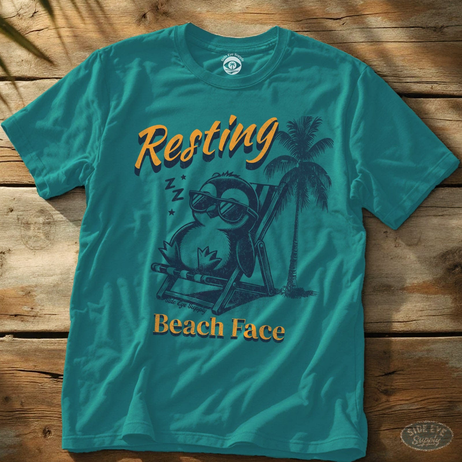 Resting Tee Tropical Blue / S - by Side Eye Supply - Surf Beach Life Apparel