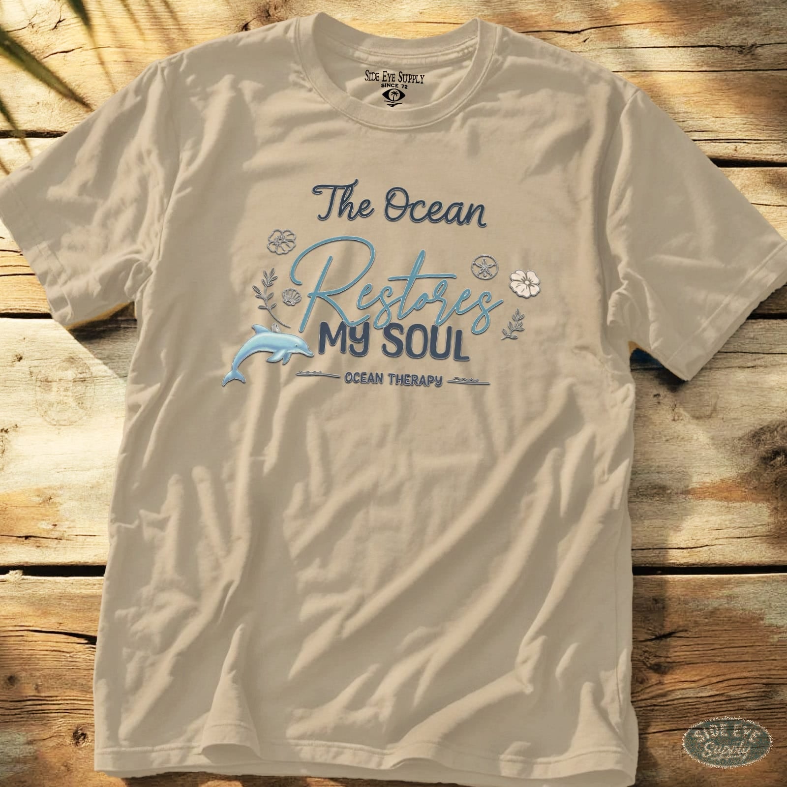 Restore My Soul Tee Sand / S - by Side Eye Supply - Surf Beach Life Apparel