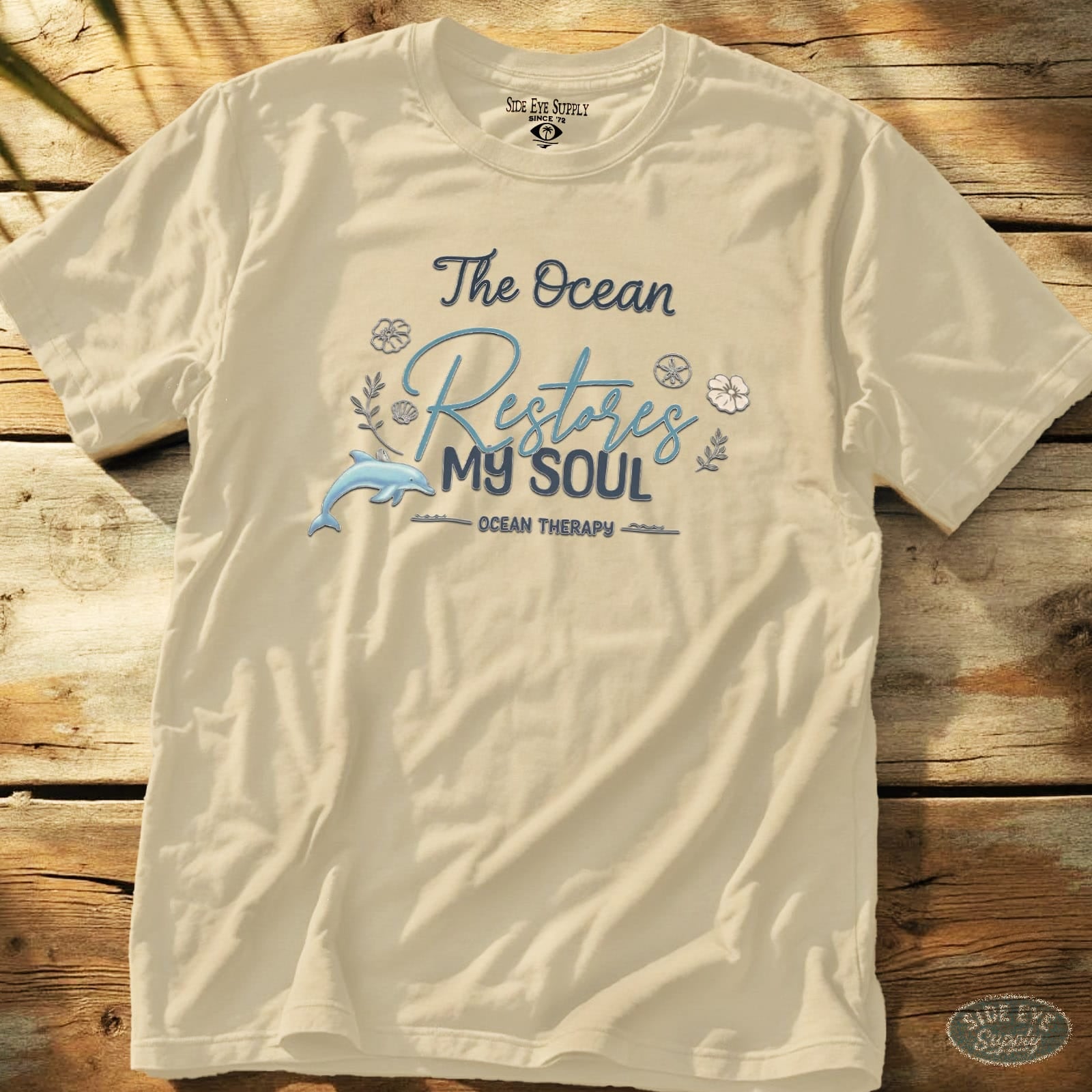 Restore My Soul Tee Natural / S - by Side Eye Supply - Surf Beach Life Apparel