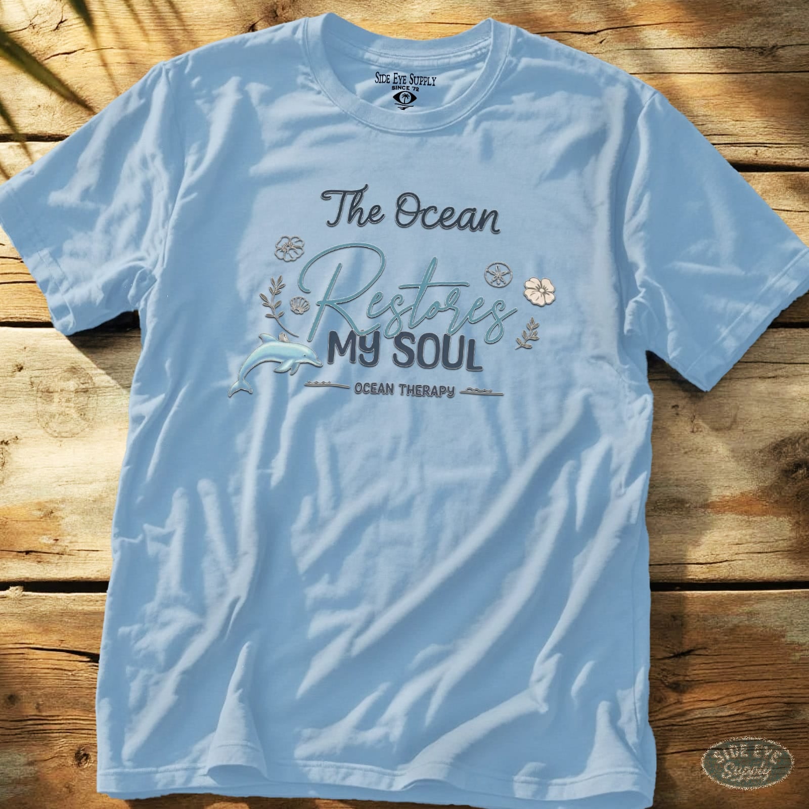 Restore My Soul Tee Light Blue / S - by Side Eye Supply - Surf Beach Life Apparel