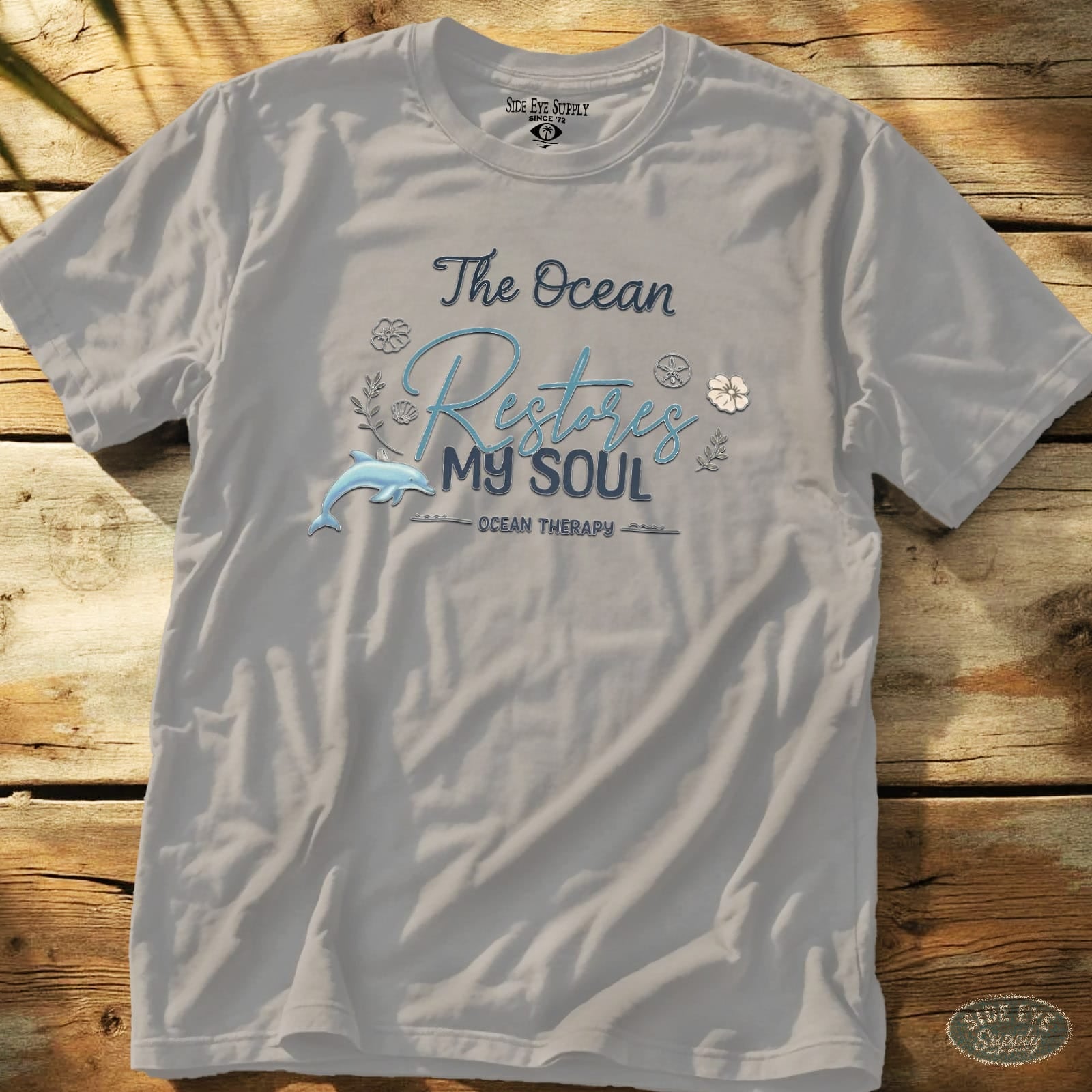 Restore My Soul Tee Ice Grey / S - by Side Eye Supply - Surf Beach Life Apparel