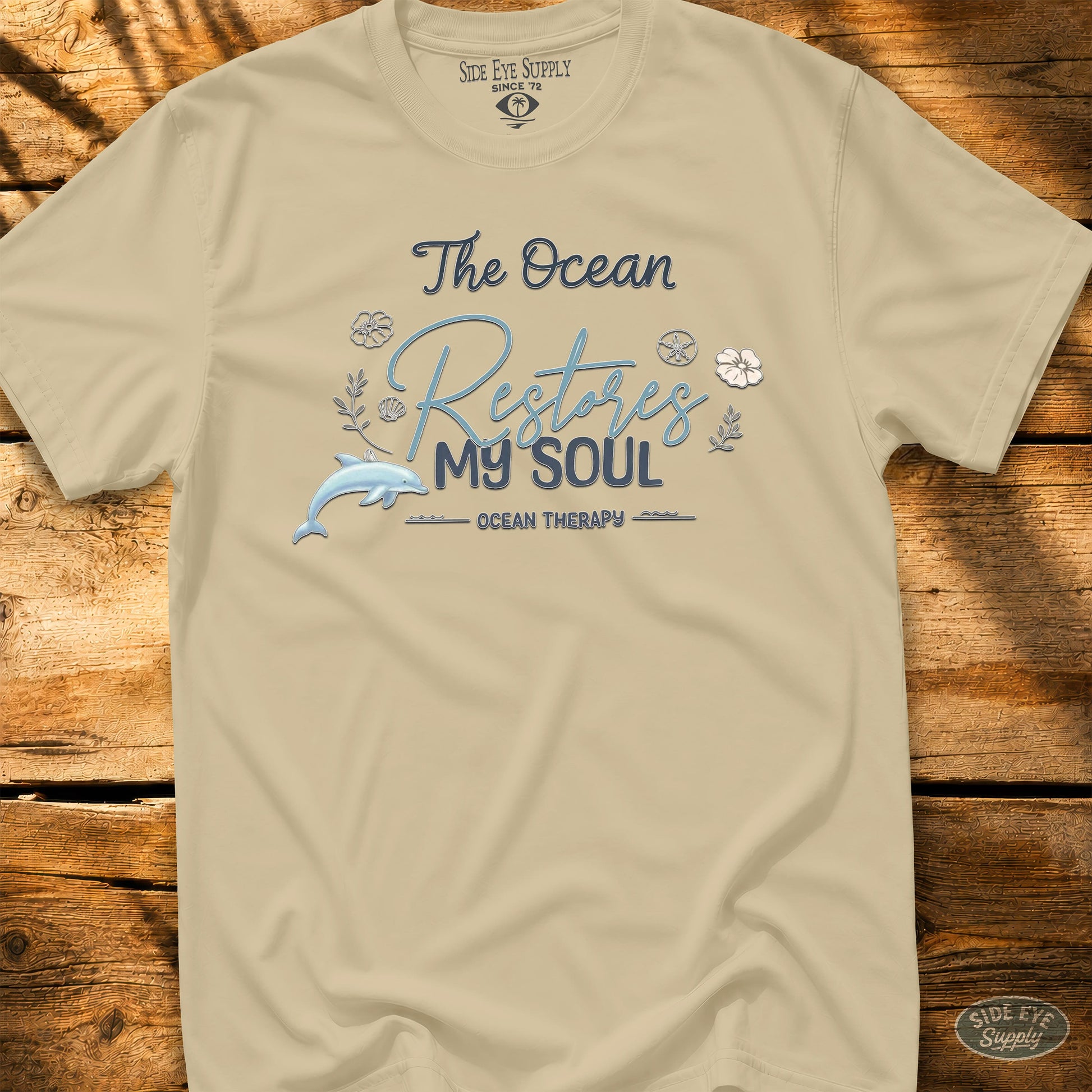 Restore My Soul Tee Sand / S - by Side Eye Supply - Surf Beach Life Apparel