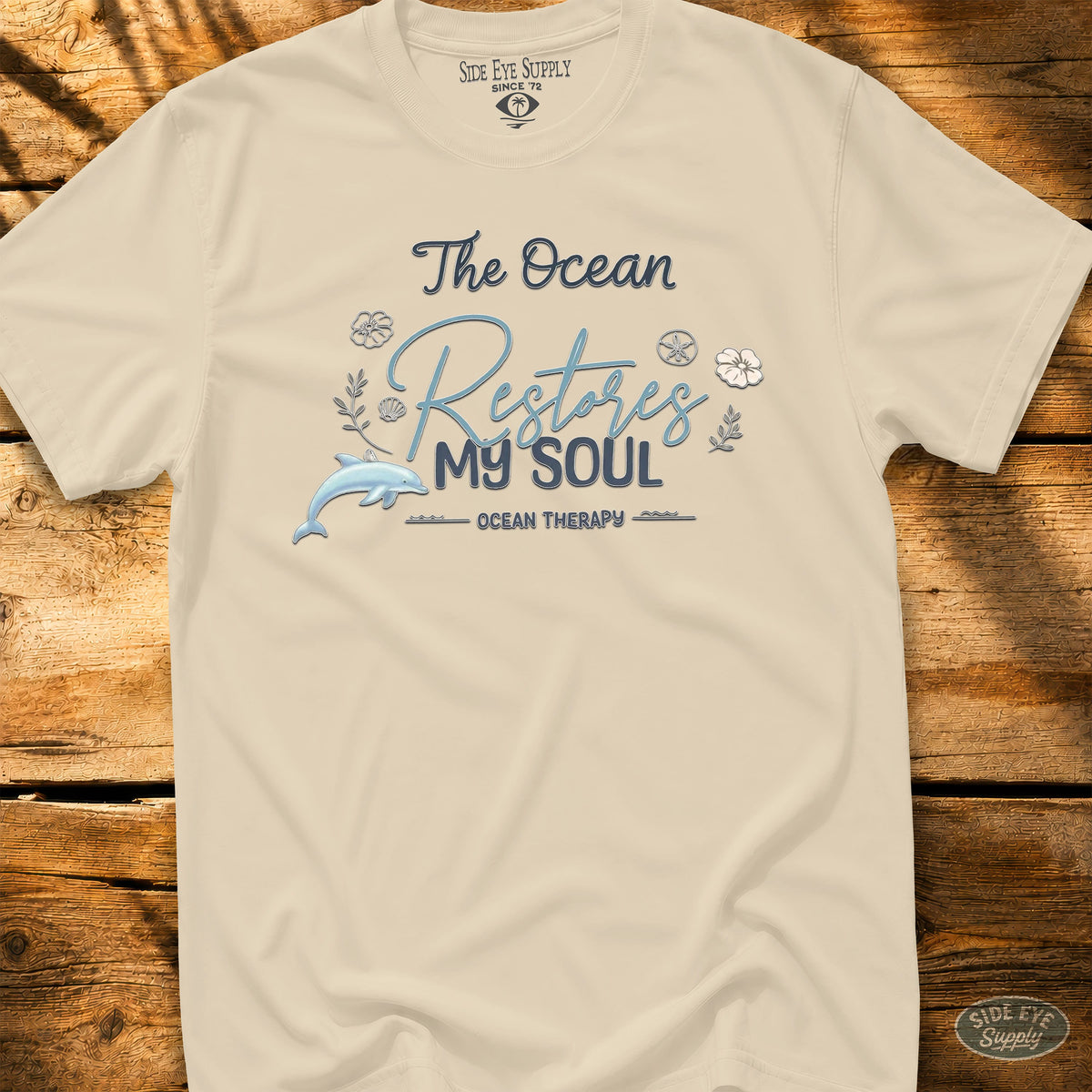 Restore My Soul Tee Natural / S - by Side Eye Supply - Surf Beach Life Apparel