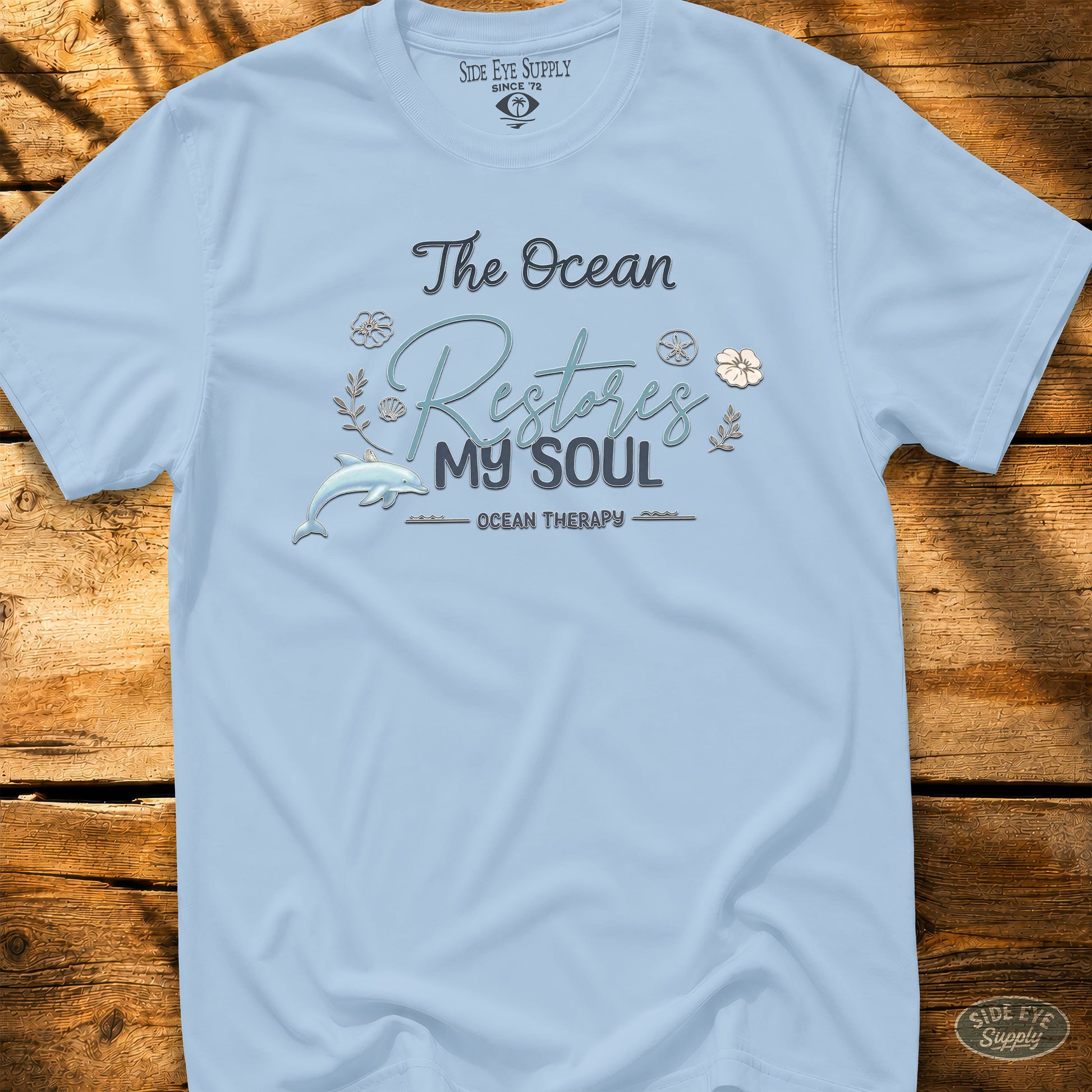 Restore My Soul Tee Light Blue / S - by Side Eye Supply - Surf Beach Life Apparel