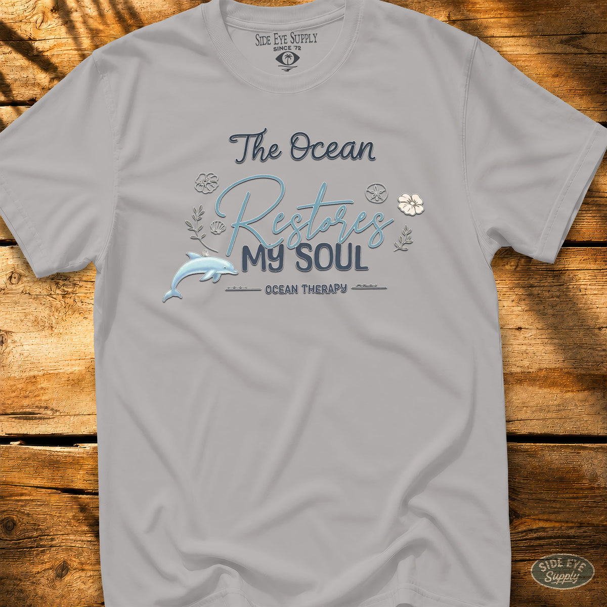 Restore My Soul Tee Ice Grey / S - by Side Eye Supply - Surf Beach Life Apparel