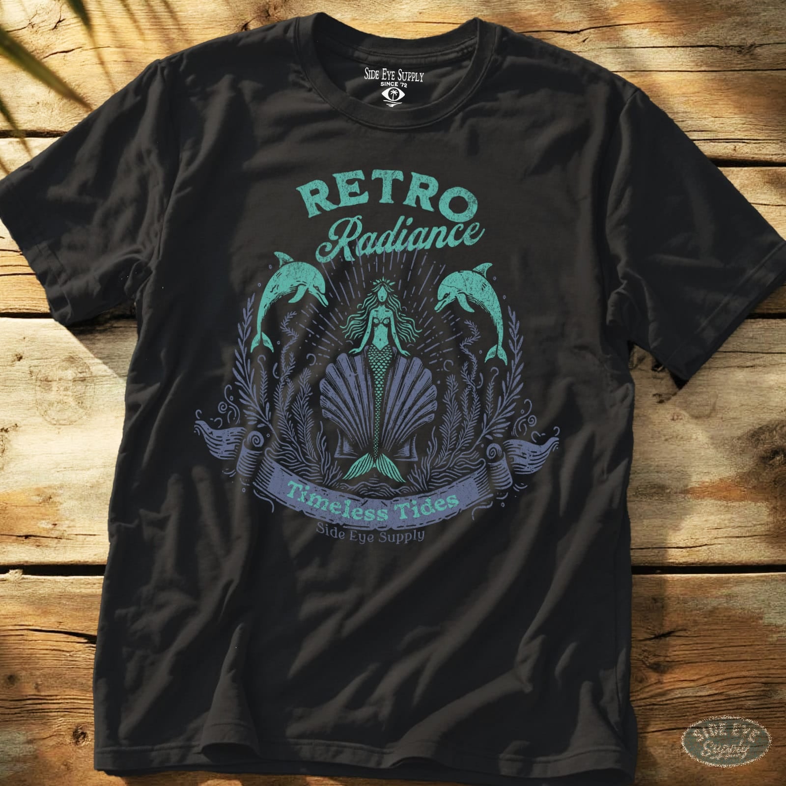 Retro Radiance Tee Black / S - by Side Eye Supply - Surf Beach Life Apparel