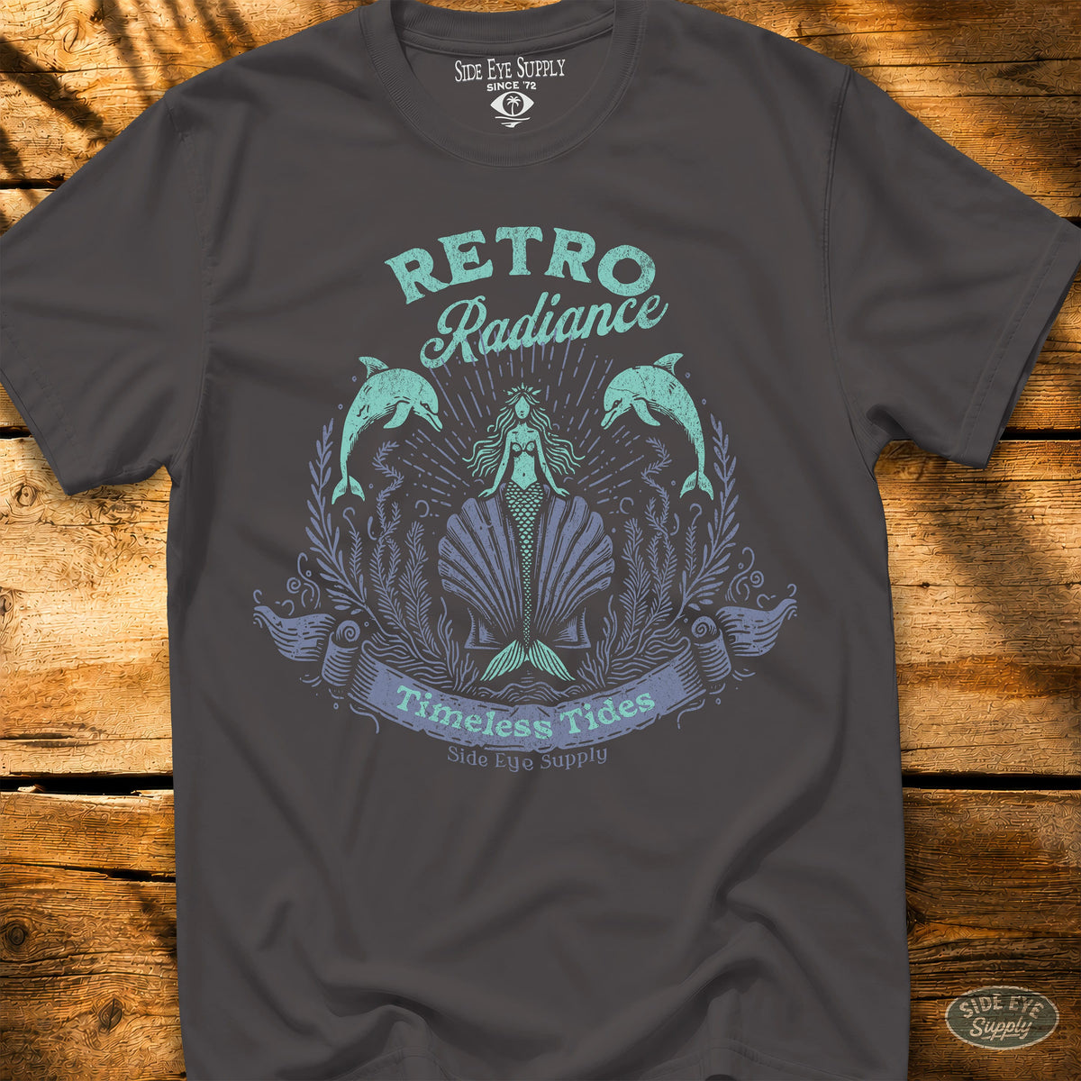 Retro Radiance Tee Charcoal / S - by Side Eye Supply - Surf Beach Life Apparel