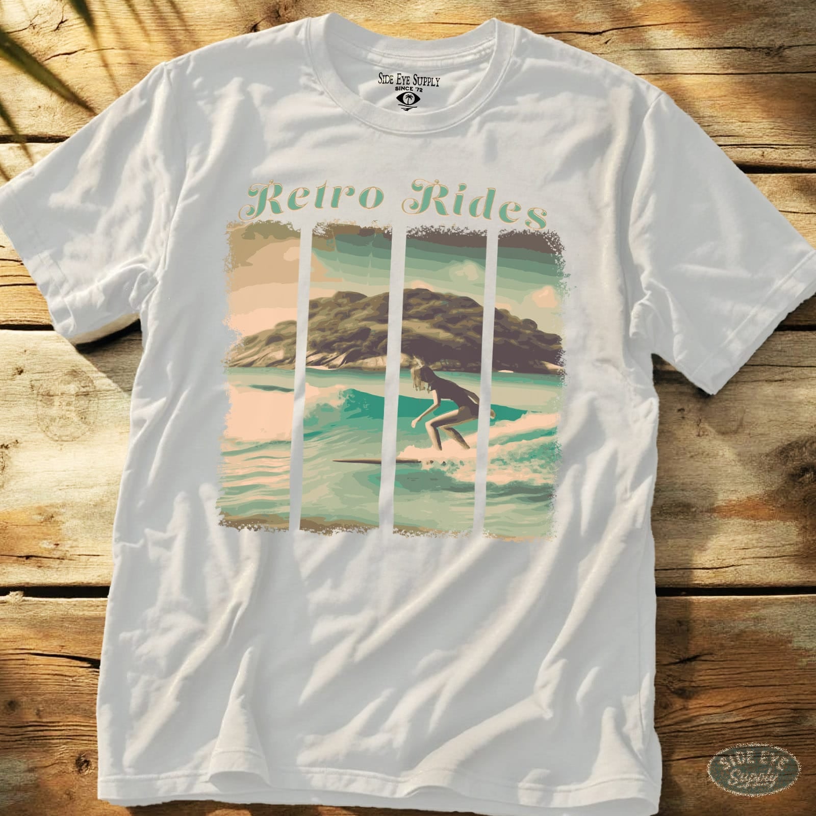Retro Rides T-Shirt White / S - by Side Eye Supply - Surf Beach Life Apparel
