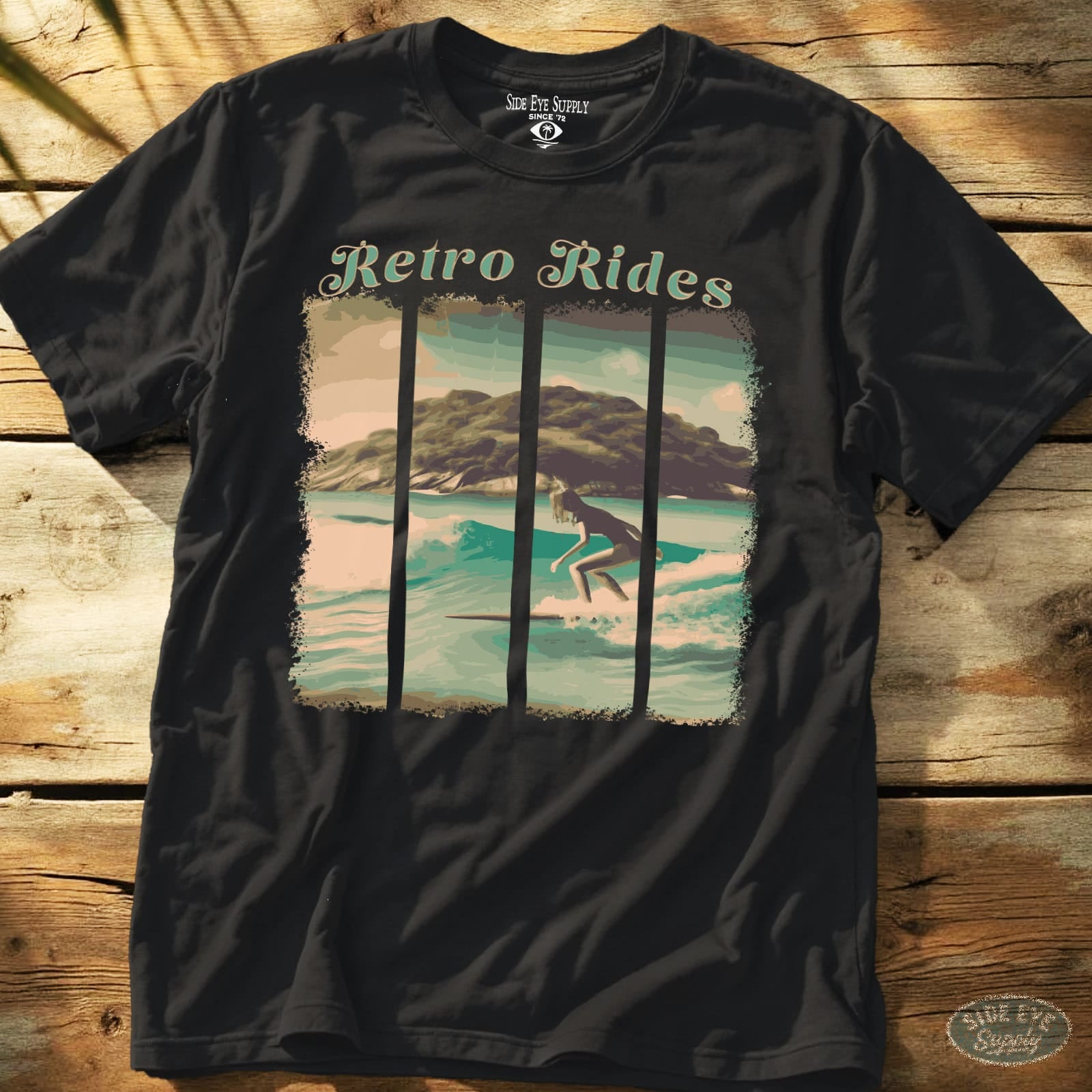 Retro Rides T-Shirt Black / S - by Side Eye Supply - Surf Beach Life Apparel