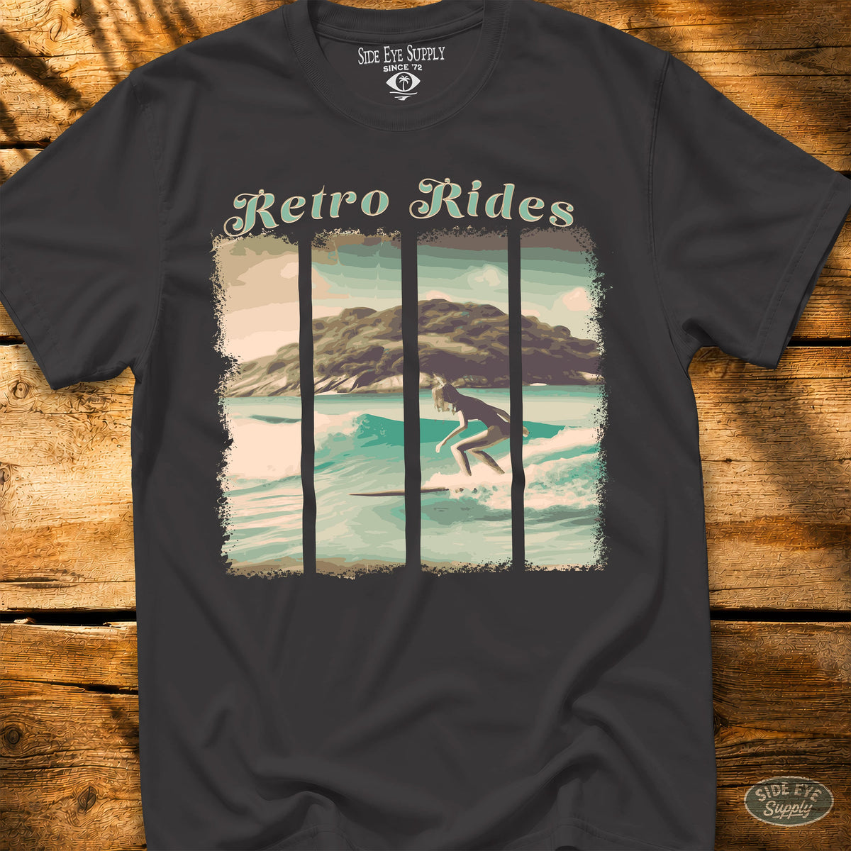 Retro Rides T-Shirt Black / S - by Side Eye Supply - Surf Beach Life Apparel