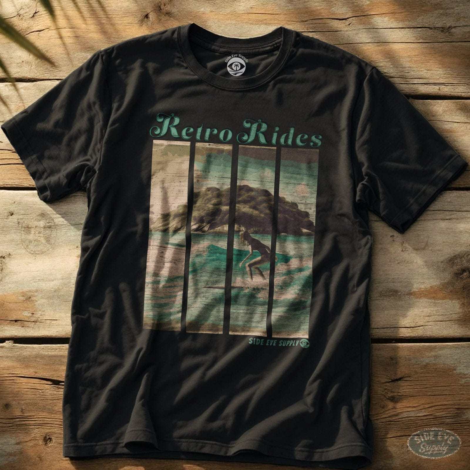 Retro Rides Tee Black / S - by Side Eye Supply - Surf Beach Life Apparel