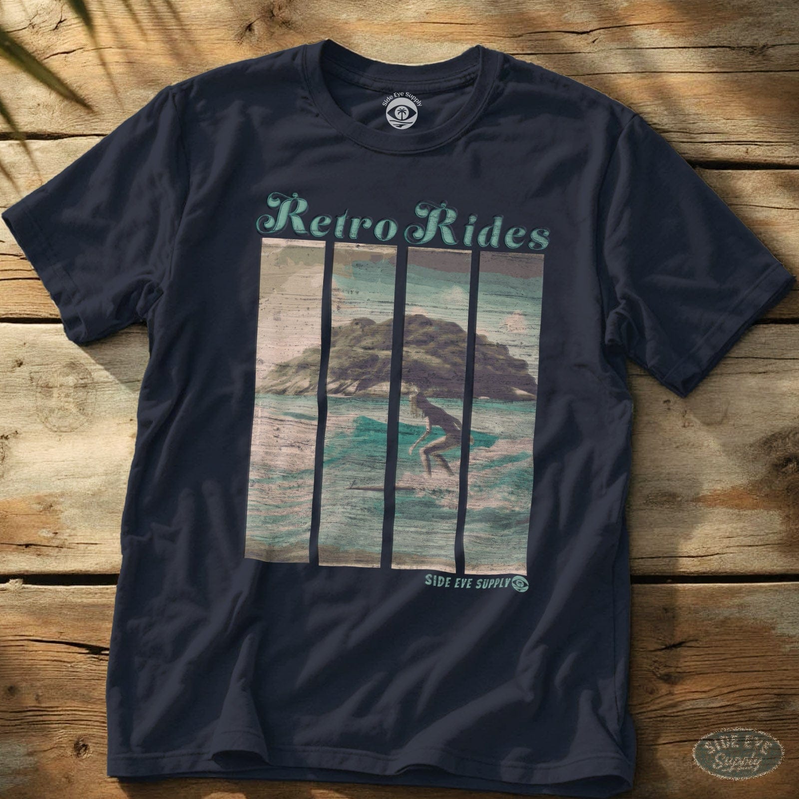 Retro Rides Tee Navy / S - by Side Eye Supply - Surf Beach Life Apparel