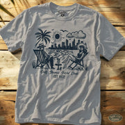 Retro Riviera Tee Sport Grey / S - by Side Eye Supply - Surf Beach Life Apparel