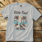 Ride Fast Tee White / S - by Side Eye Supply - Surf Beach Life Apparel