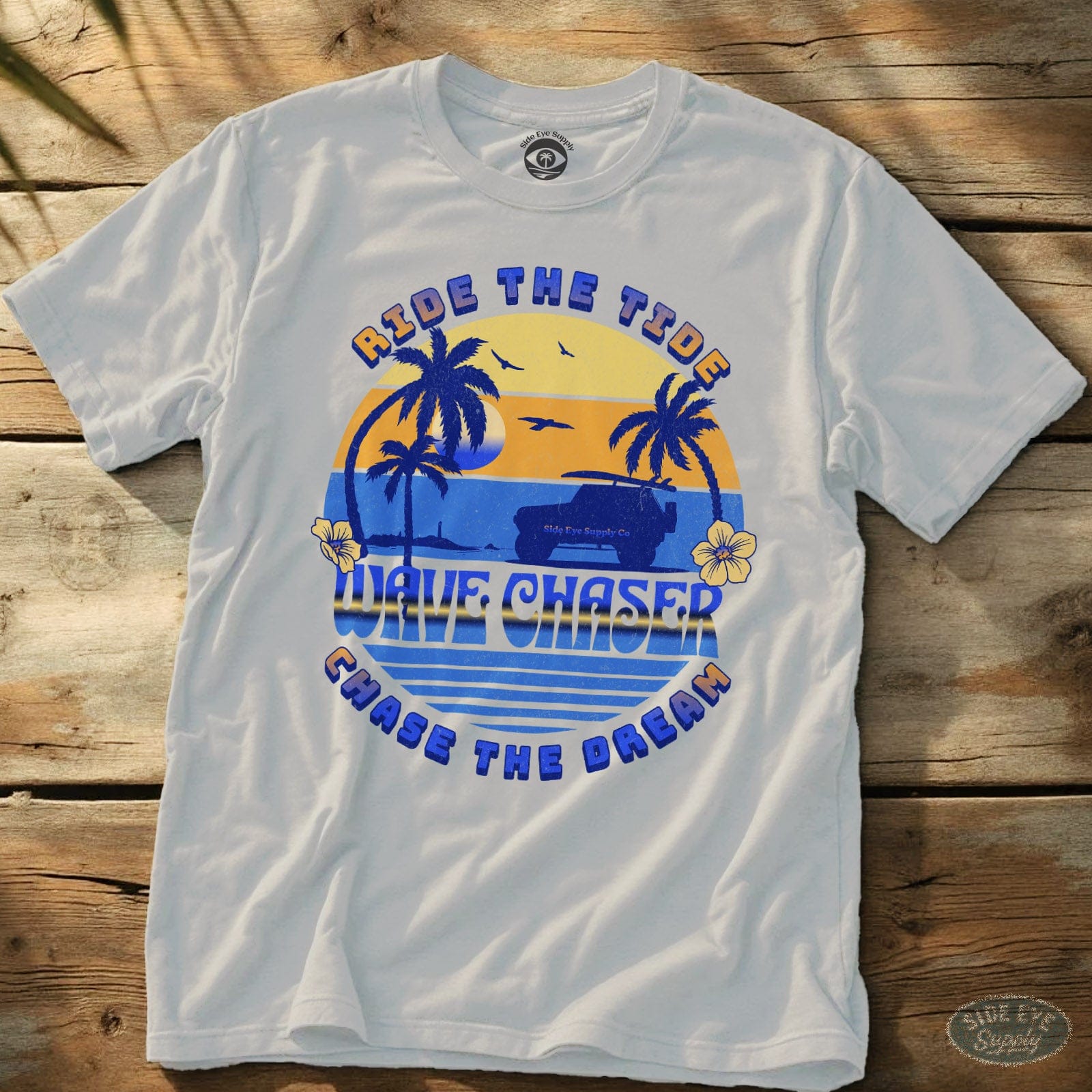 Ride the Tide Tee White / S - by Side Eye Supply - Surf Beach Life Apparel