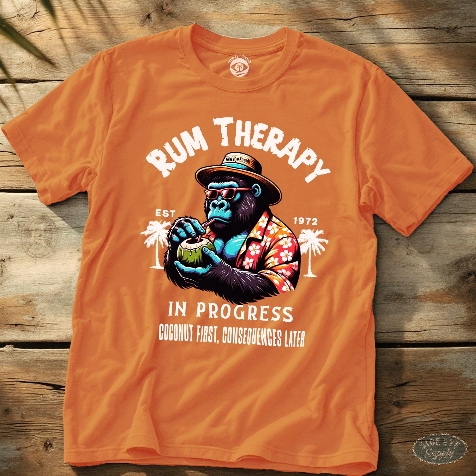 Rum Therapy Tee Orange / S - by Side Eye Supply - Surf Beach Life Apparel