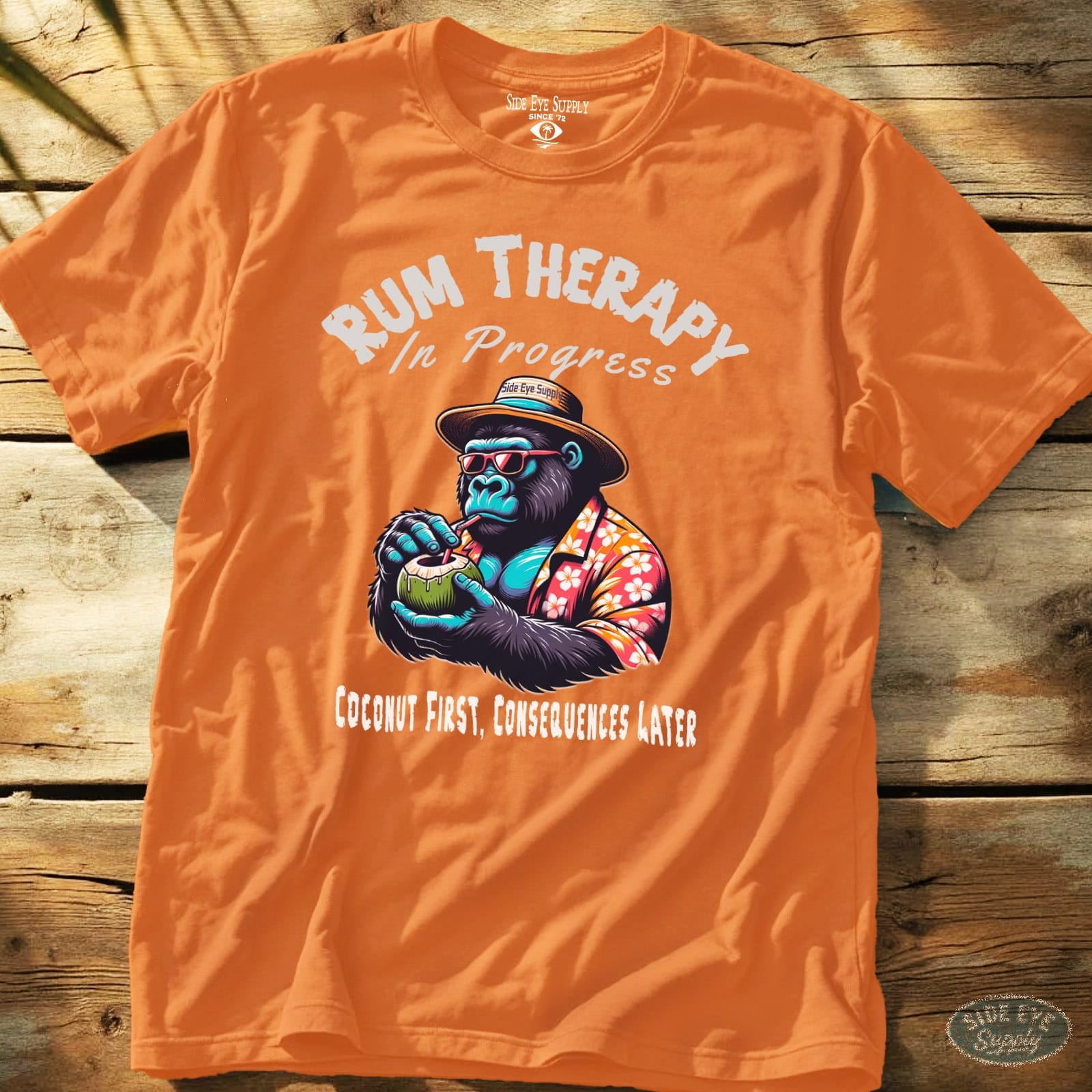 Rum Therapy Tee Orange / S - by Side Eye Supply - Surf Beach Life Apparel