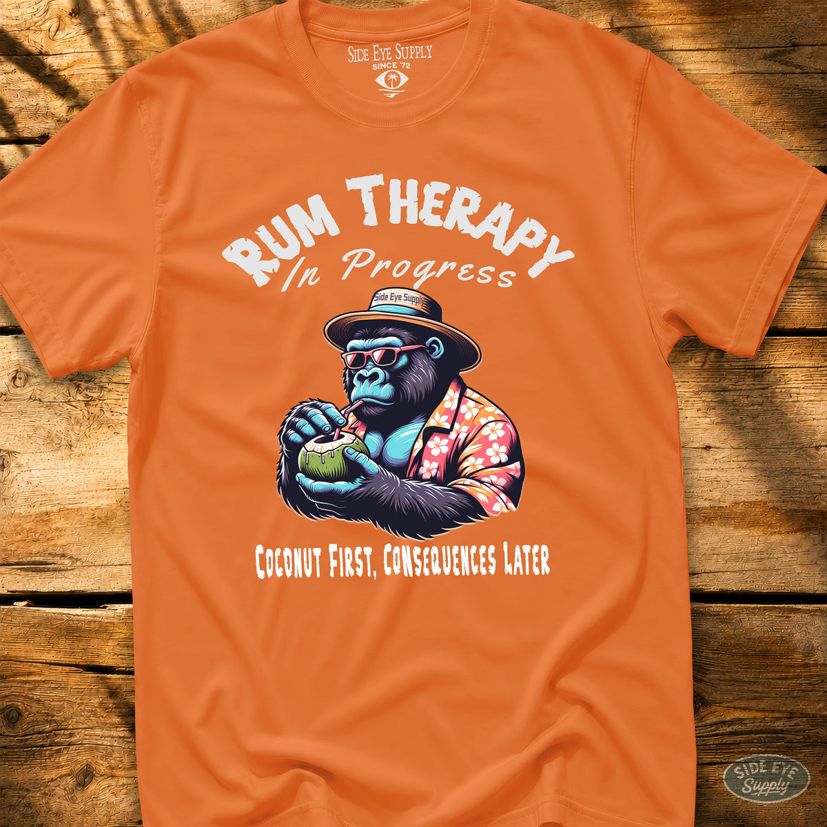 Rum Therapy Tee Orange / S - by Side Eye Supply - Surf Beach Life Apparel