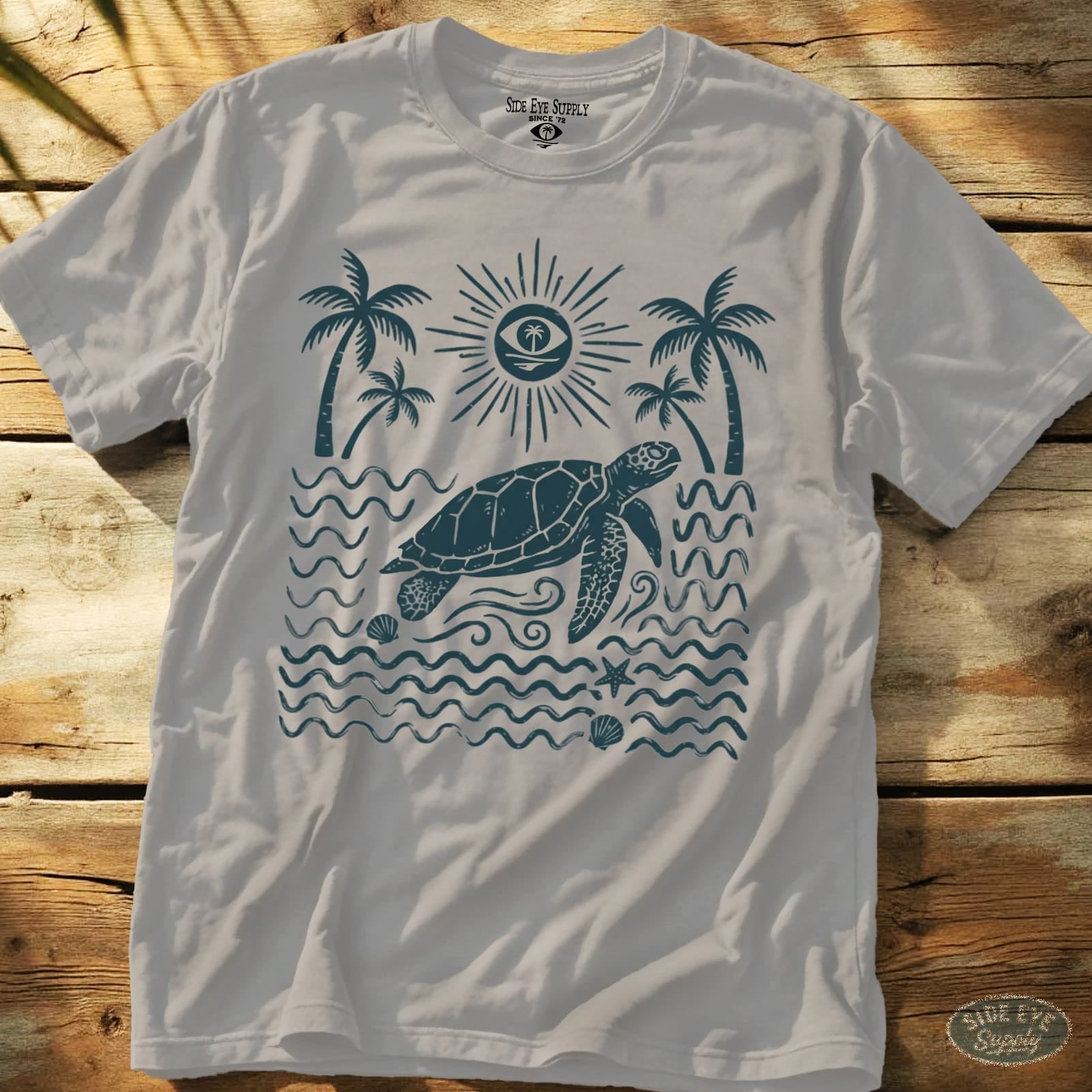 Salt and Time Tee Ice Grey / S - by Side Eye Supply - Surf Beach Life Apparel
